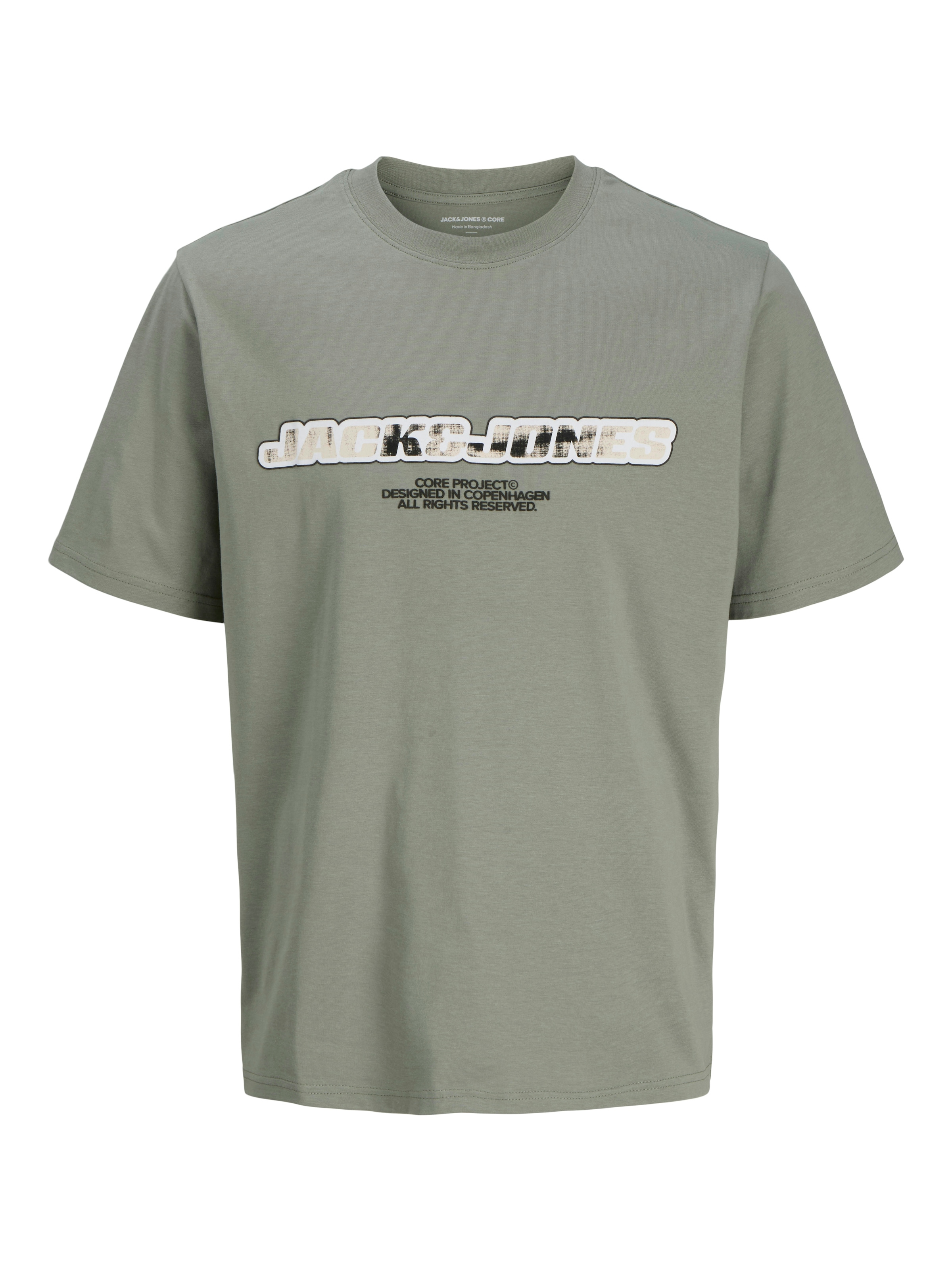 Jack & Jones PlusSize Print-Shirt »JCOLIDO AOP FRONT PRINT TEE SS CRE PLS«, mit Logo Print