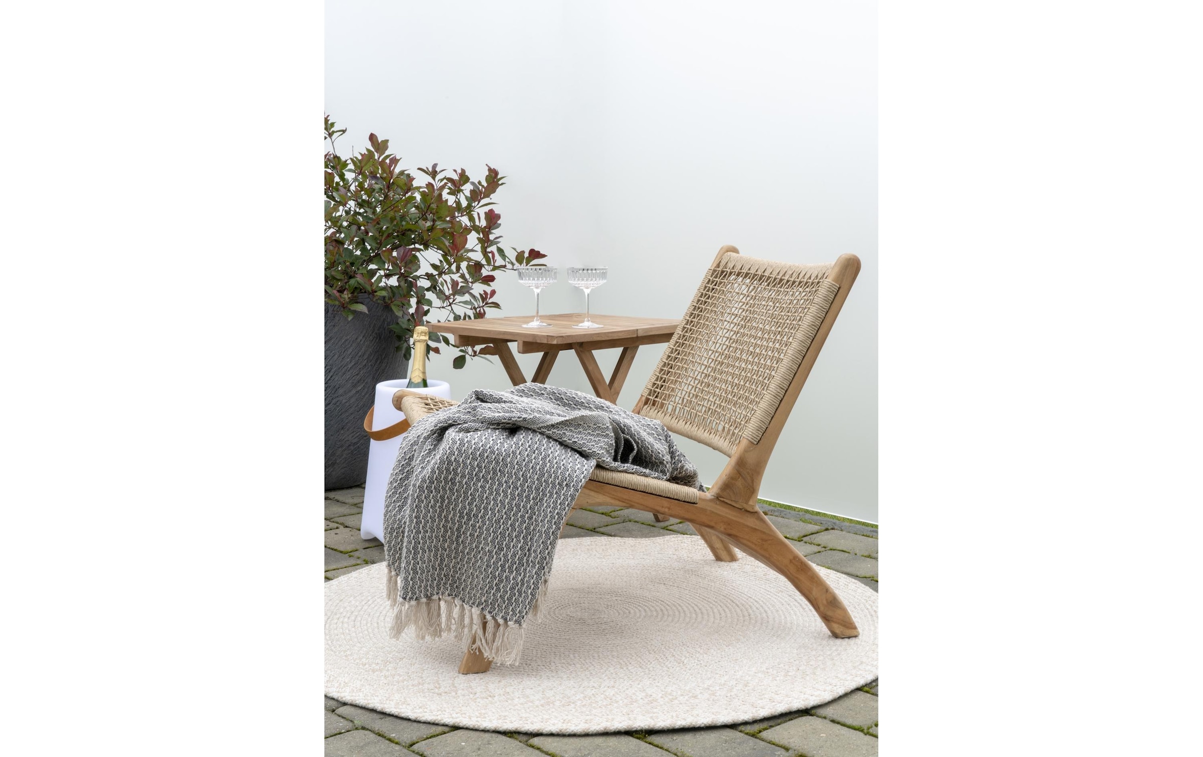 House Nordic Teppich »Nordic Teppich Menorca Hellbeige«, rund, - mm Höhe
