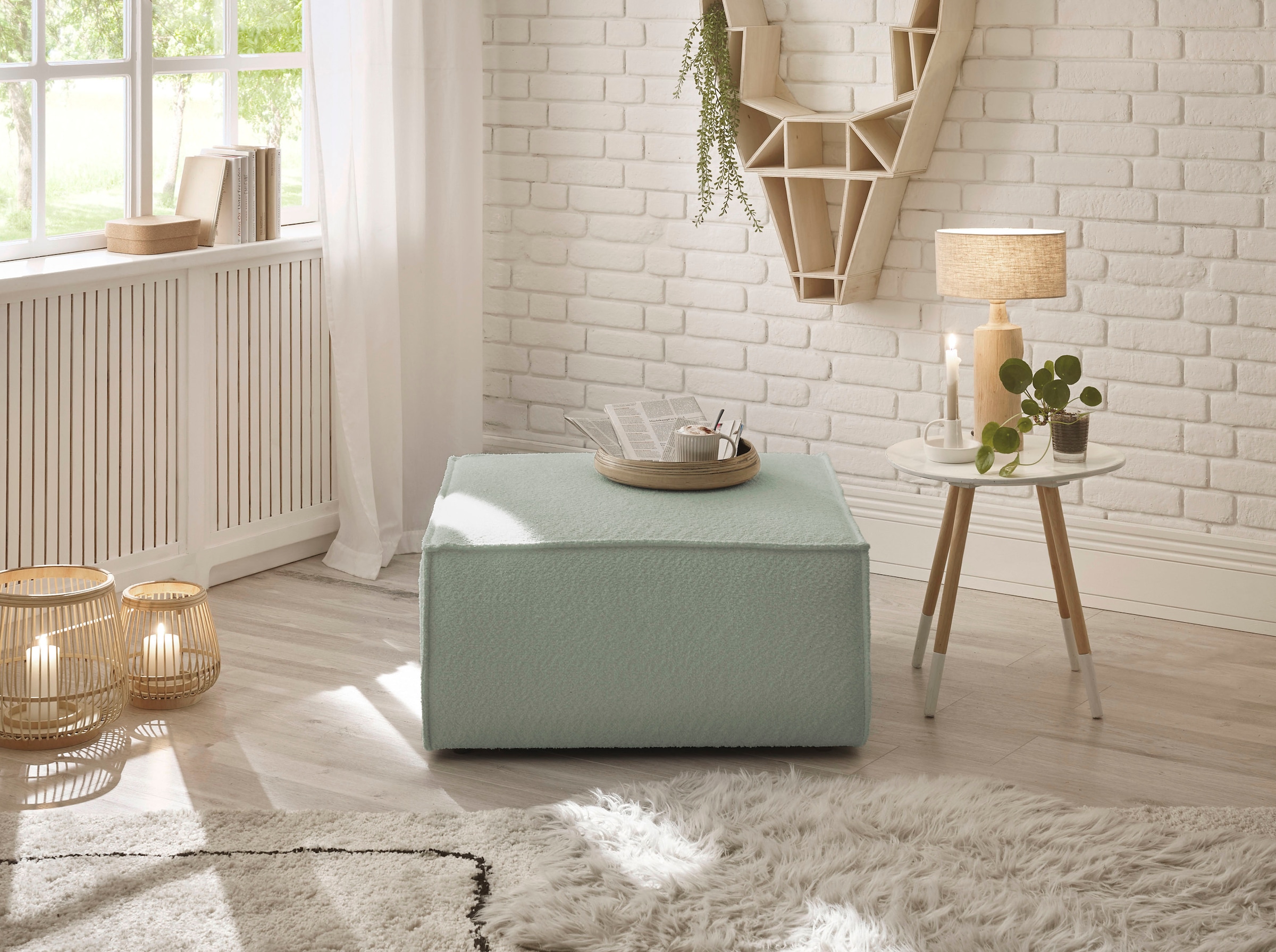 andas Hocker »Finnley«, quadratisch, passt z. Loveseat Finnley
