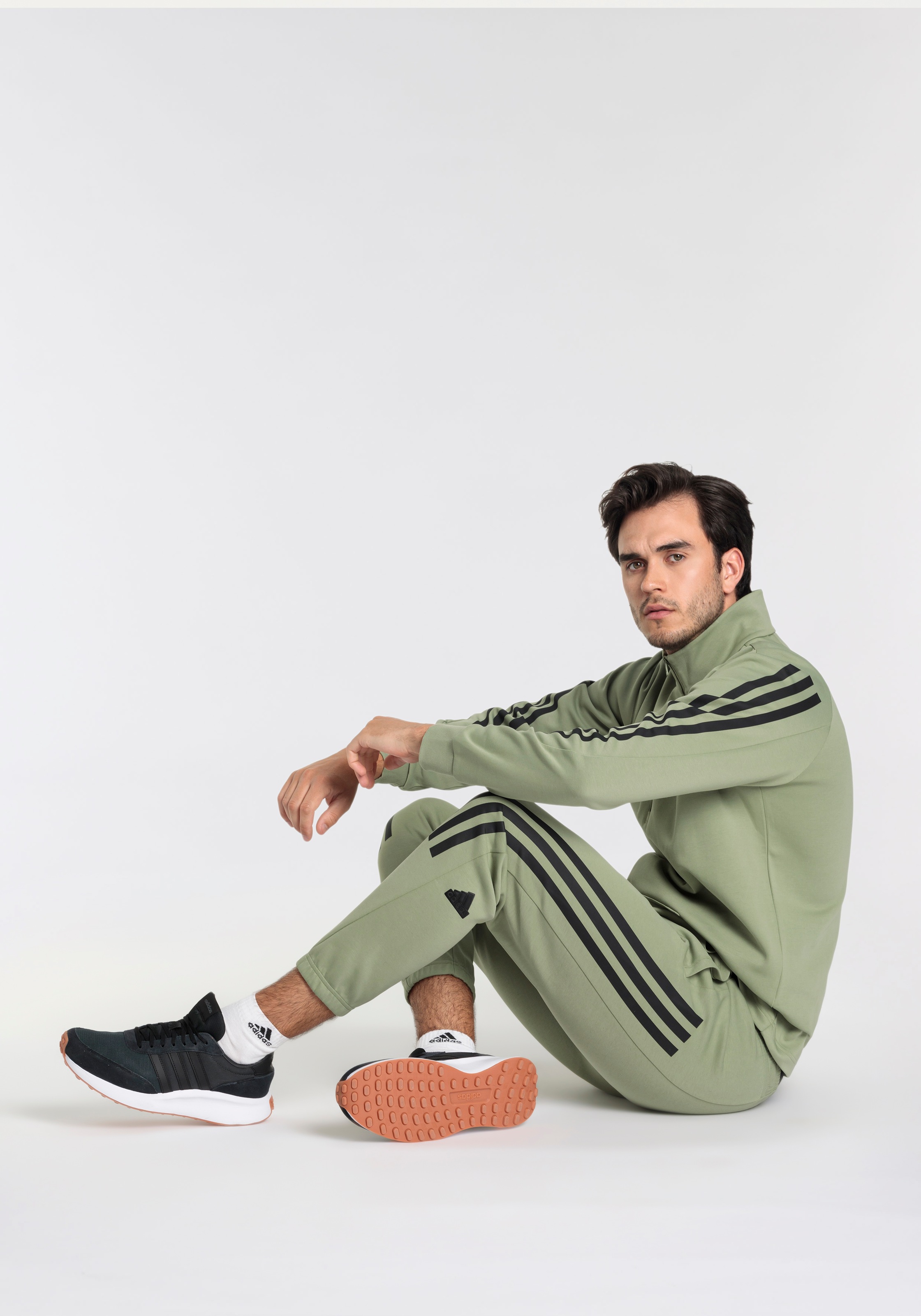 adidas Sportswear Rollkragenpullover »M FI 3S HALFZIP«, (1 tlg.)
