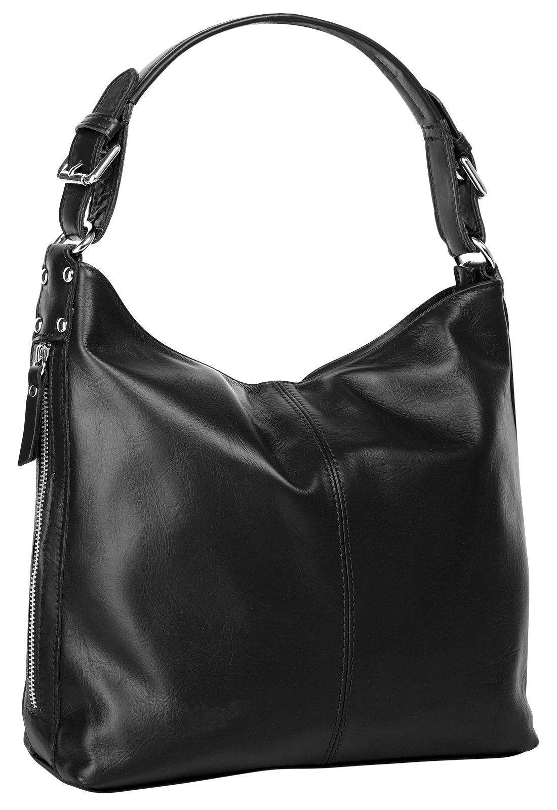 Samantha Look Henkeltasche, echt Leder, Made in Italy