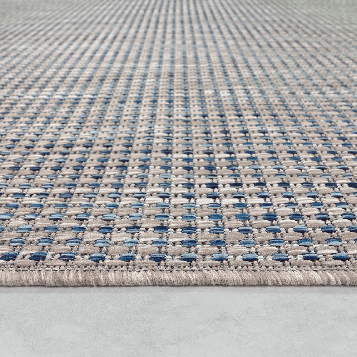 Paco Home Teppich »Napoli 777«, rechteckig, 4 mm Höhe, Flachgewebe, meliert, In- und Outdoor geeignet, Wohnzimmer