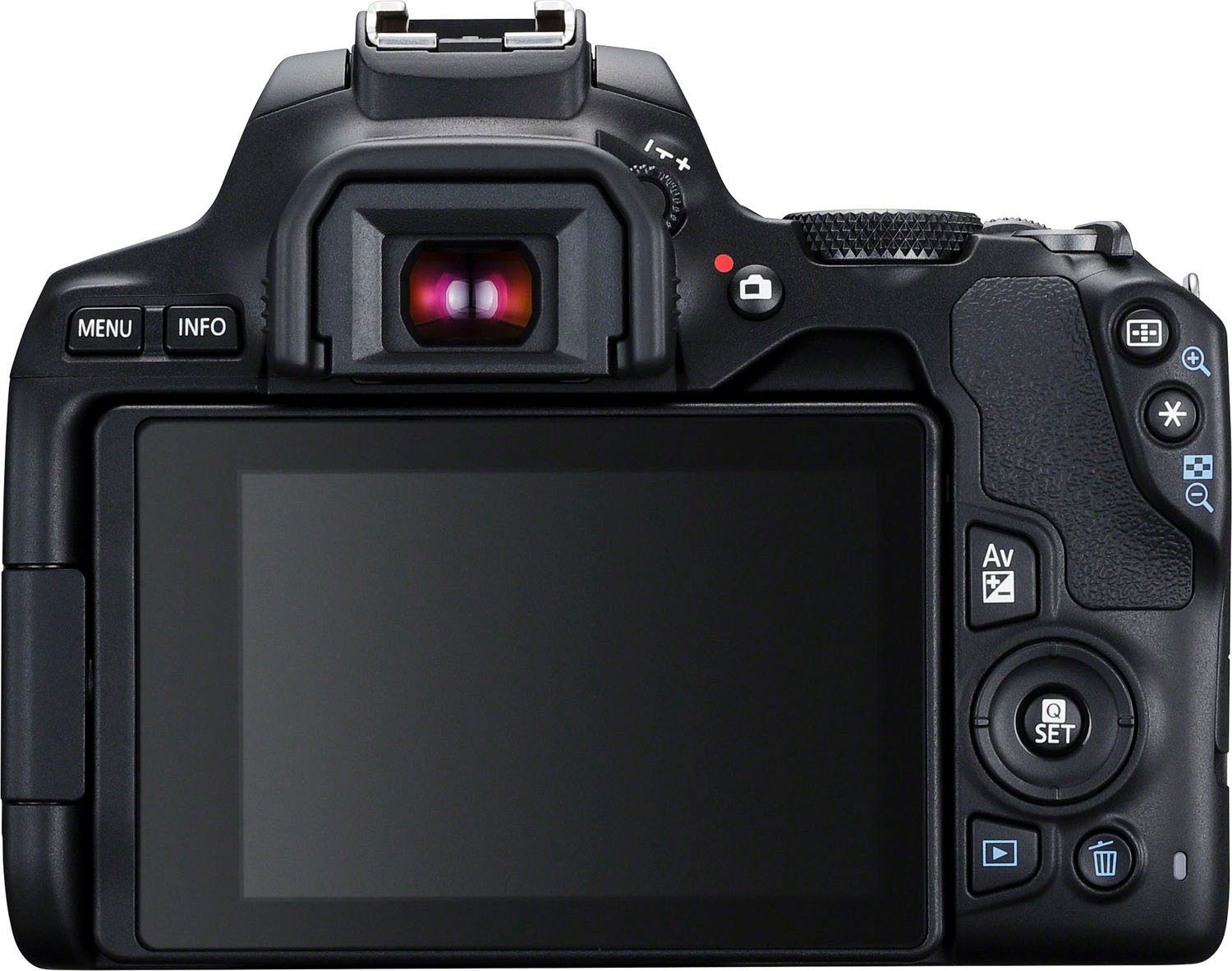 Canon Spiegelreflexkamera »250D + EF-S 18-55mm f/3.5-5.6 III + SB130 Kit«, EF-S 18-55mm f/3.5-5.6 III, 24,1 MP, Bluetooth-WLAN