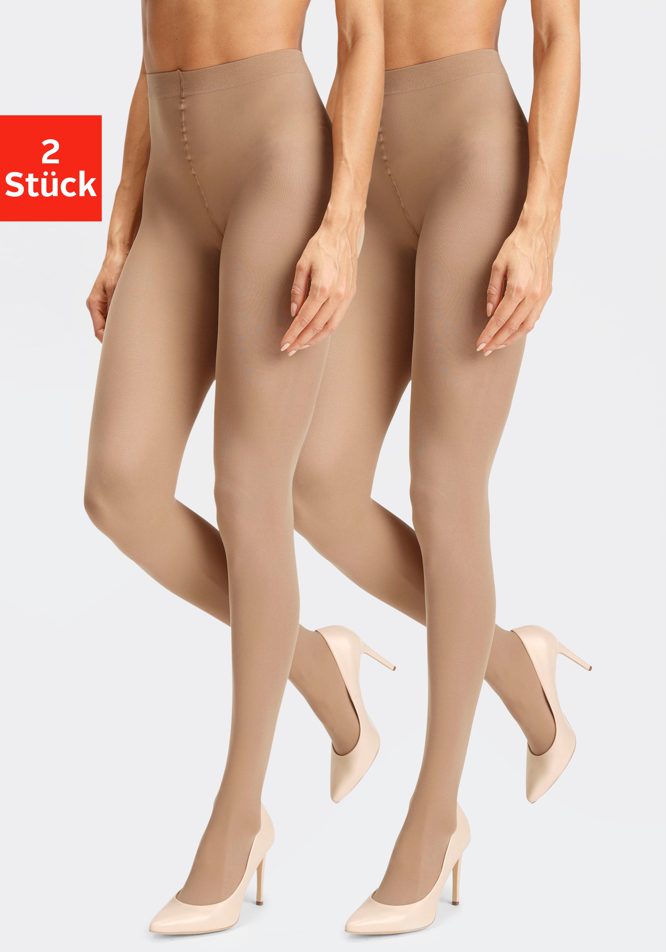 LASCANA Feinstrumpfhose 40 2 Stk. tlg.