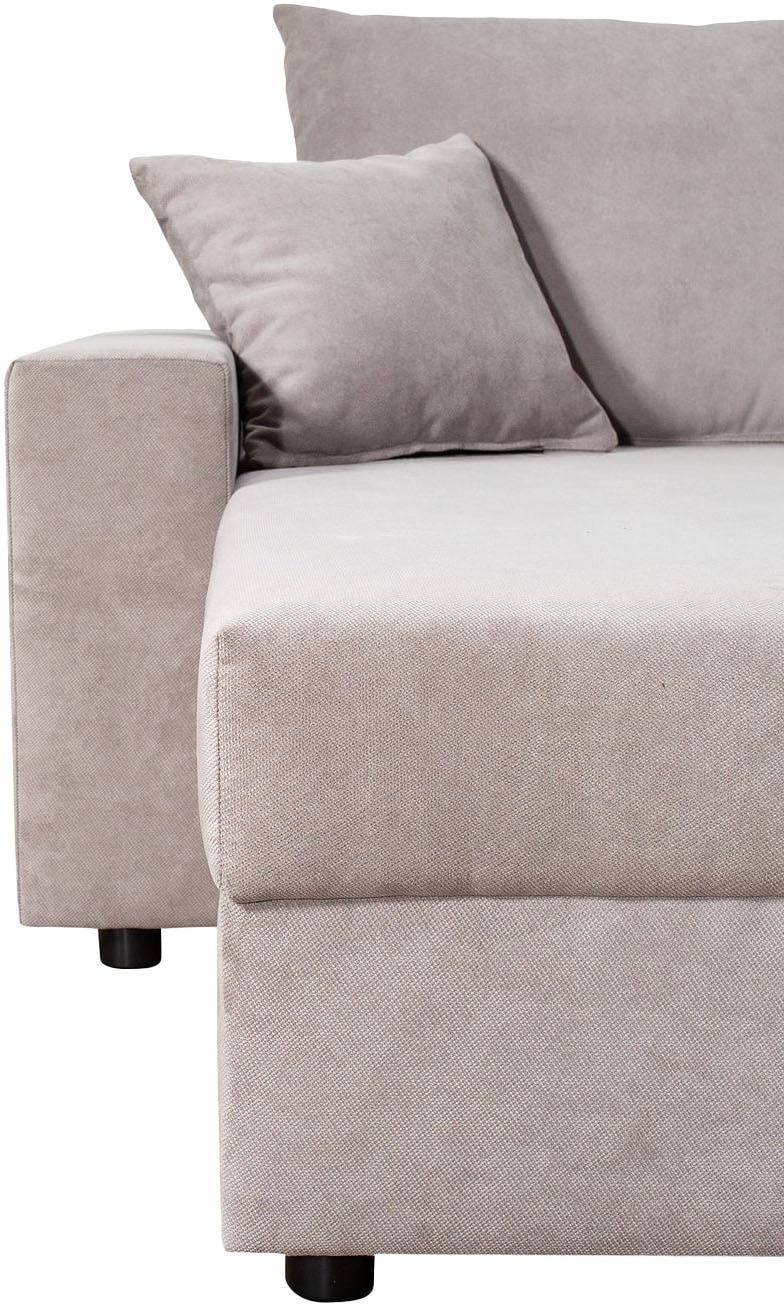 COLLECTION AB Wohnlandschaft »Pico U-Form«, Wohnlandschaft,2 X Ottomane,Polyätherschaum Polsterung