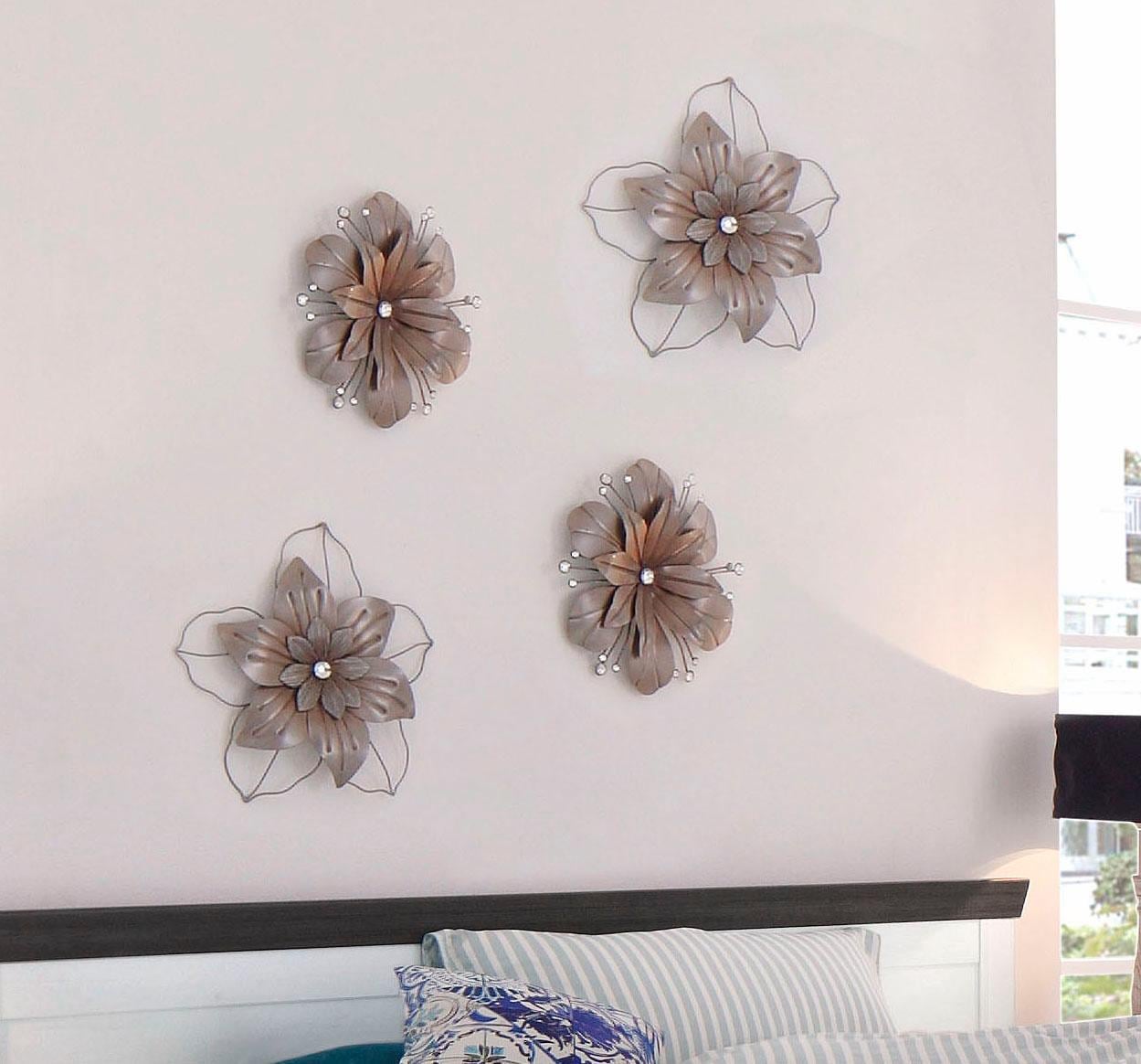 Home affaire Wanddekoobjekt Wanddeko, Jelmoli-Versand Perlmutt aus Verzierung Metall, bestellen online mit | »Blume«