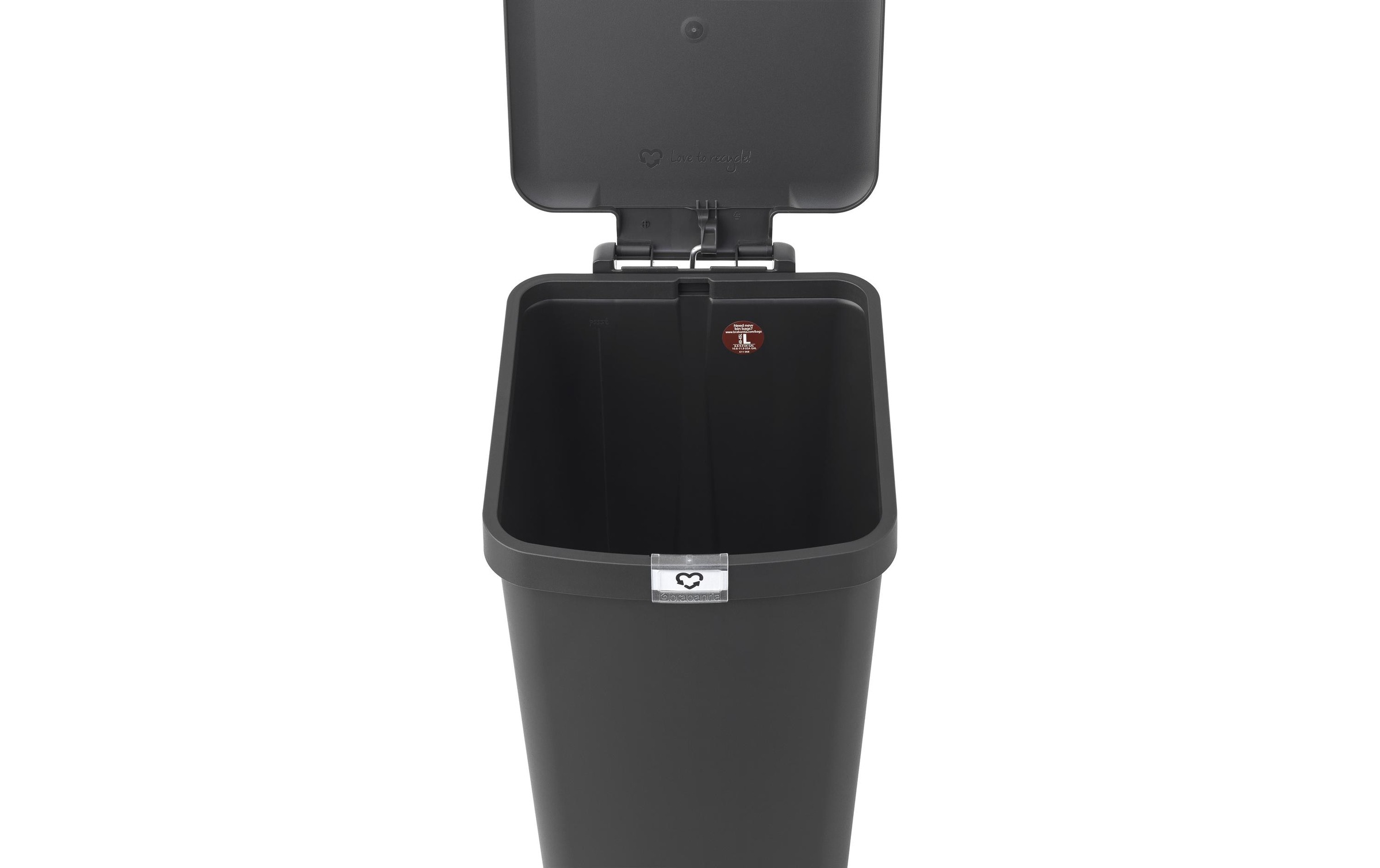 Brabantia Mülleimer »StepUp 40 l, Dunkelgrau«, 1 Behälter