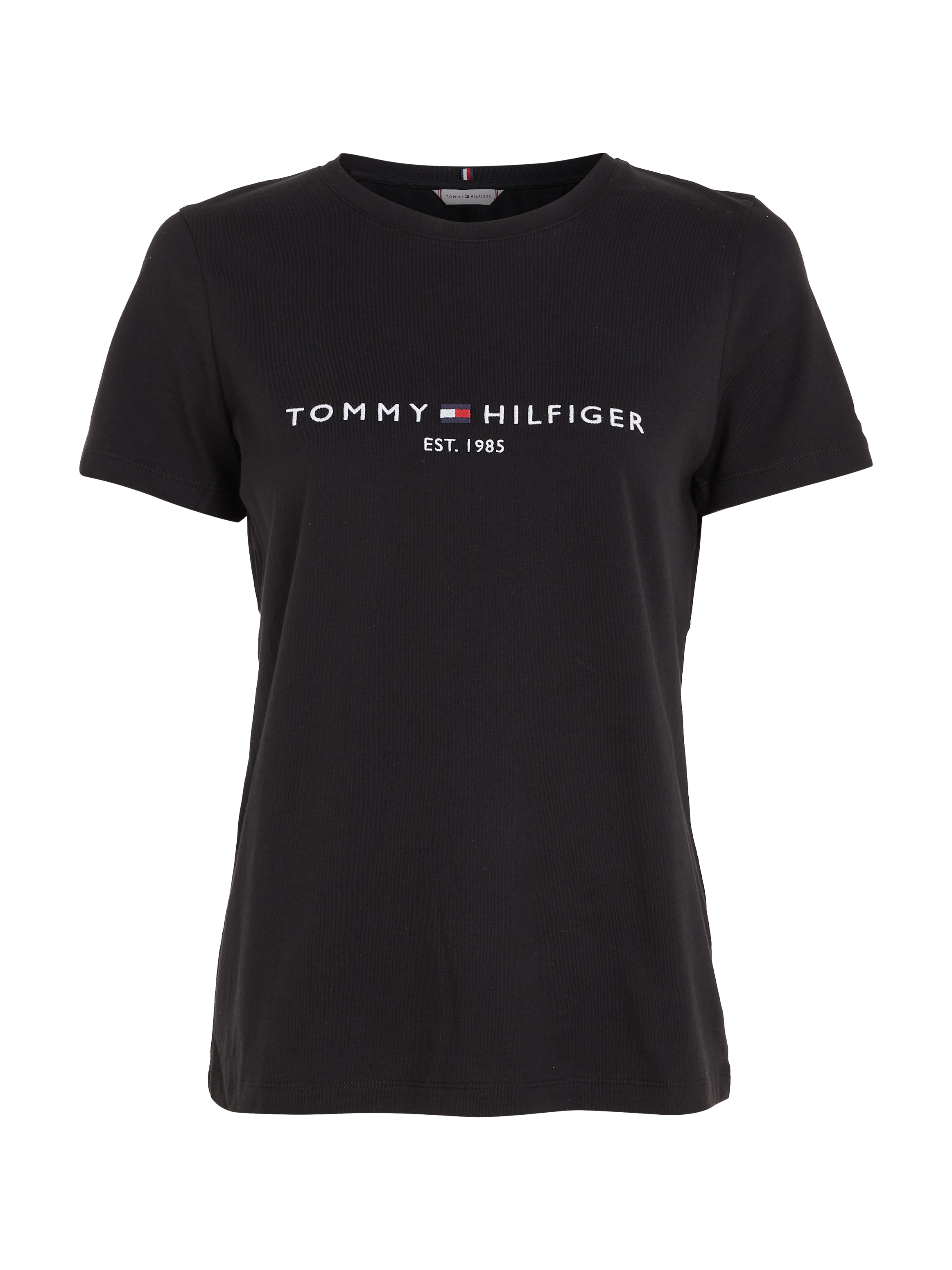 Tommy Hilfiger Rundhalsshirt »HERITAGE HILFIGER C-NK REG TEE«, mit gesticktem Tommy Hilfiger Linear Logo-Schriftzug