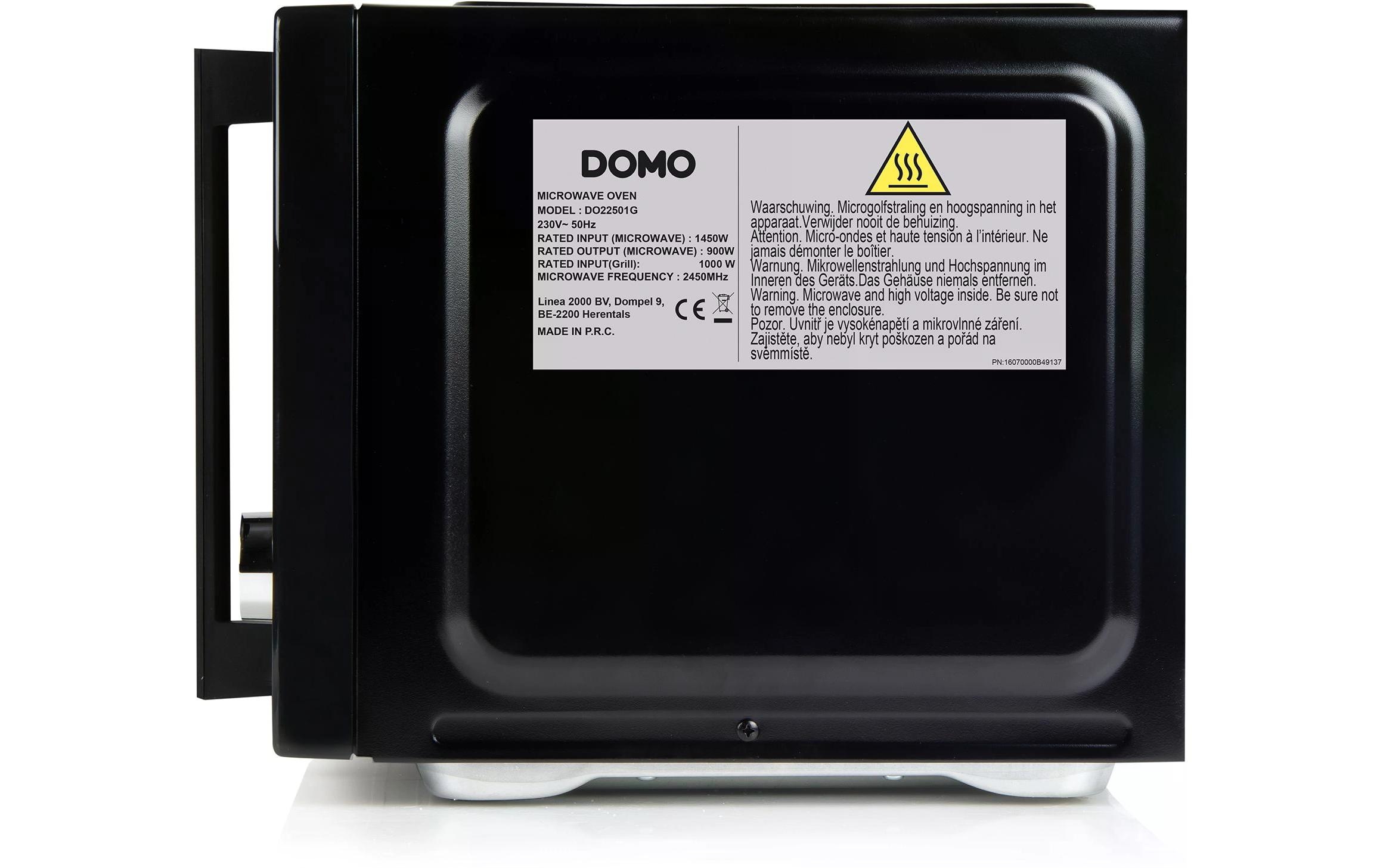 Domo Mikrowelle »mit Grill DO22501G Schwarz«, 1000 W