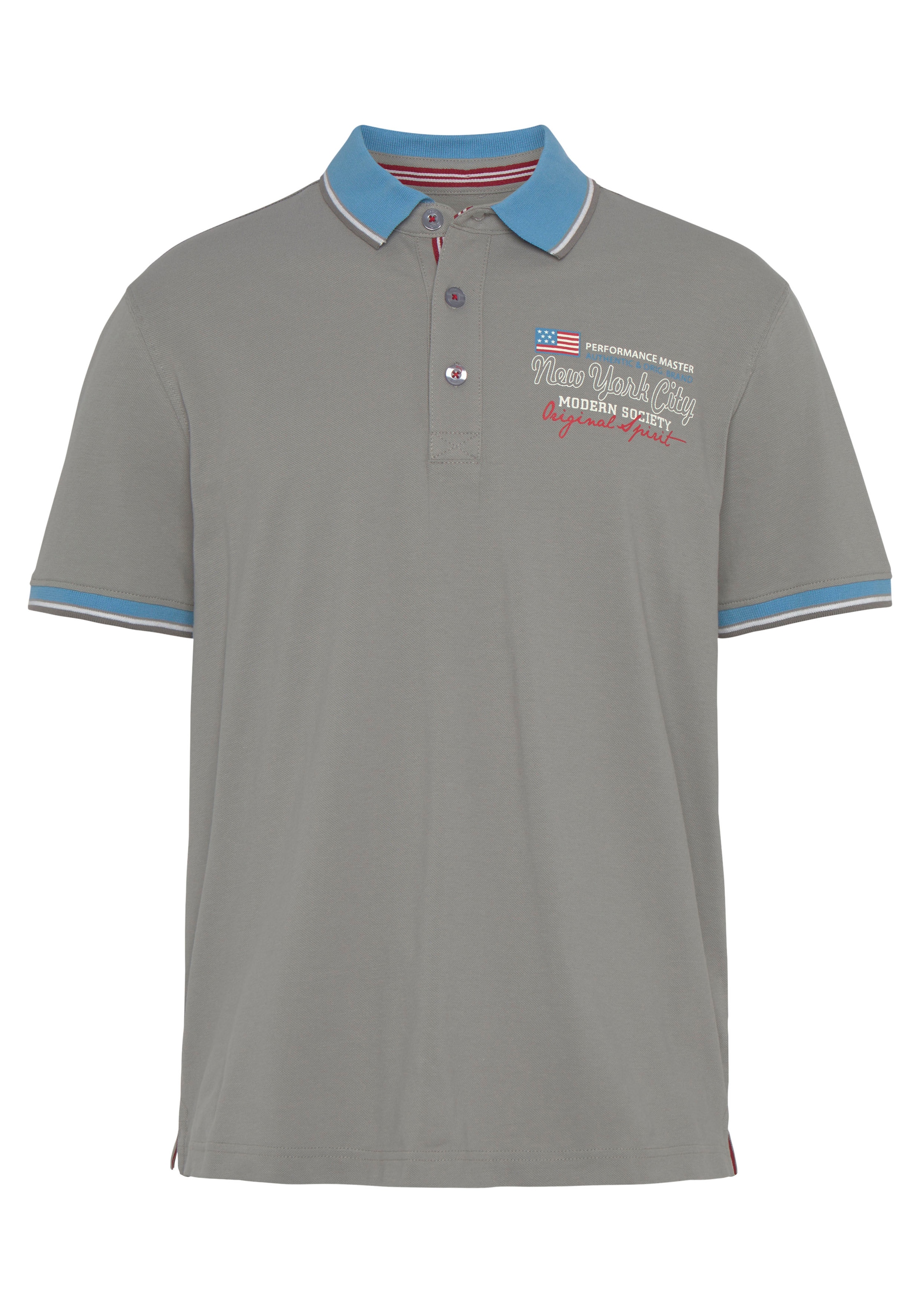 Man's World Poloshirt, mit kleinem Brustprint