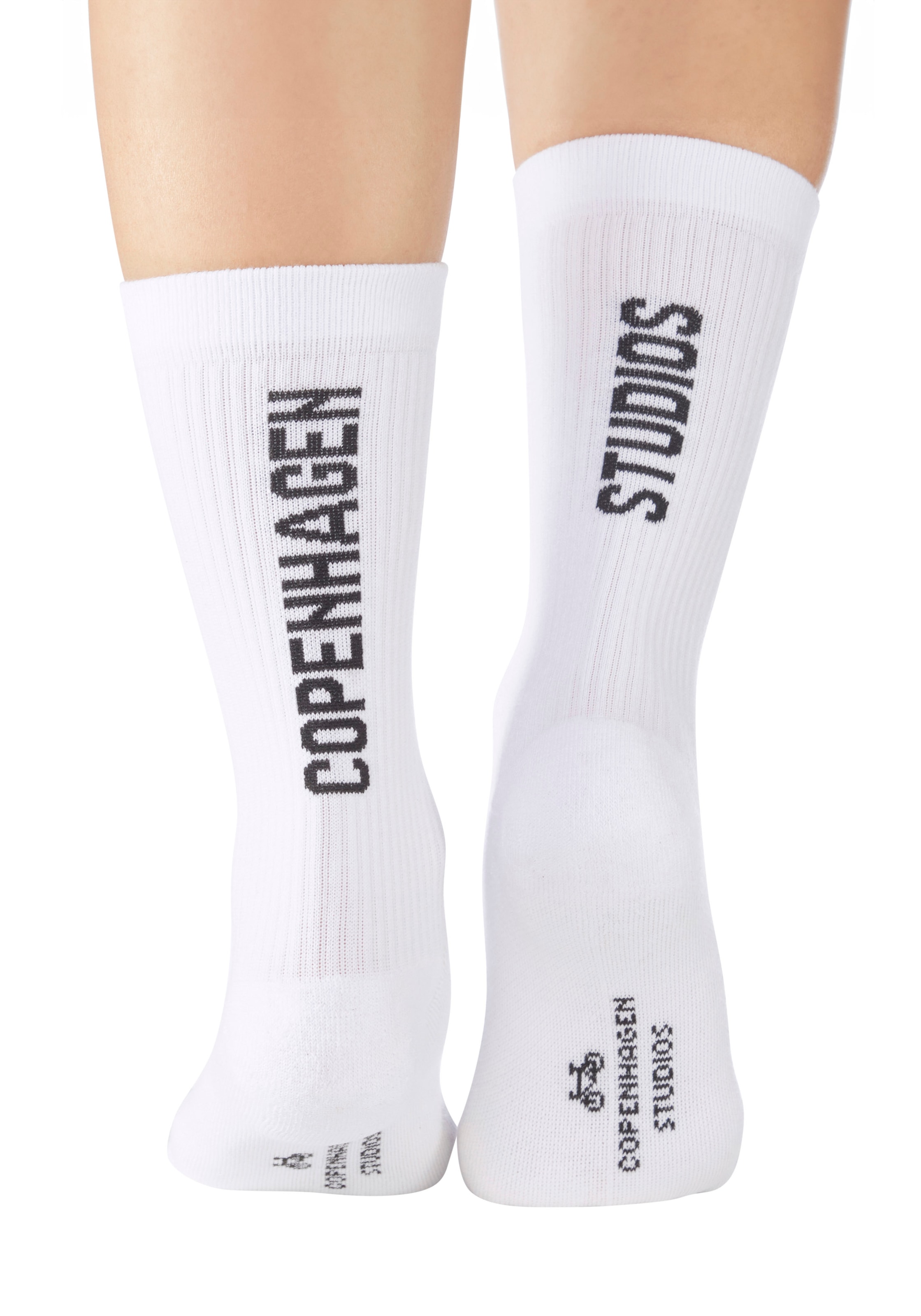 Copenhagen Studios Tennissocken, (Packung, 3 Paar), mit grossem Schriftzug