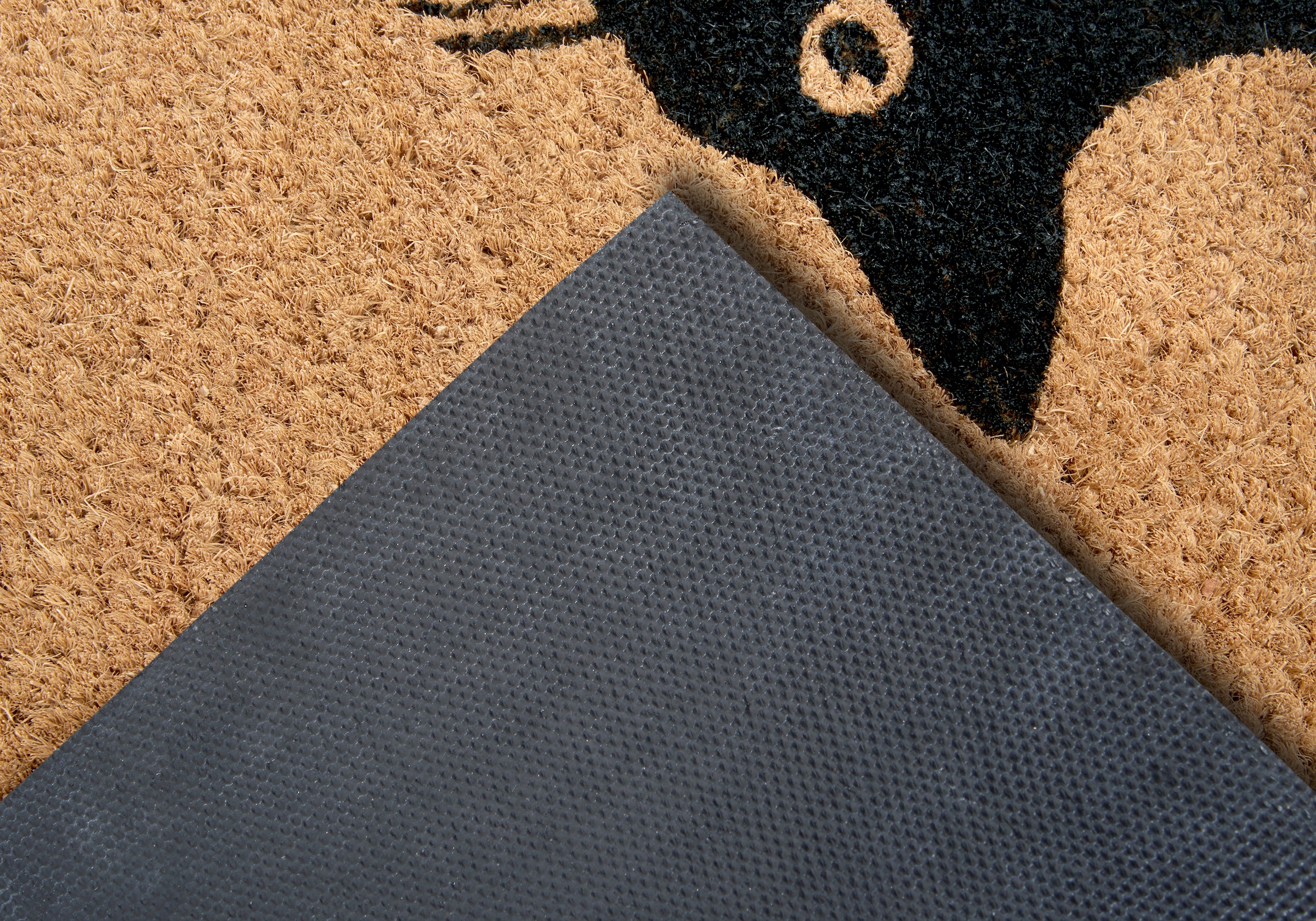 HANSE Home Fussmatte »Mix Mats Kokos Cat Fan, Türmatte«, rechteckig, 15 mm Höhe, Kokos, Schmutzfangmatte, Outdoor, Rutschfest, Innen, Kokosmatte, Flur