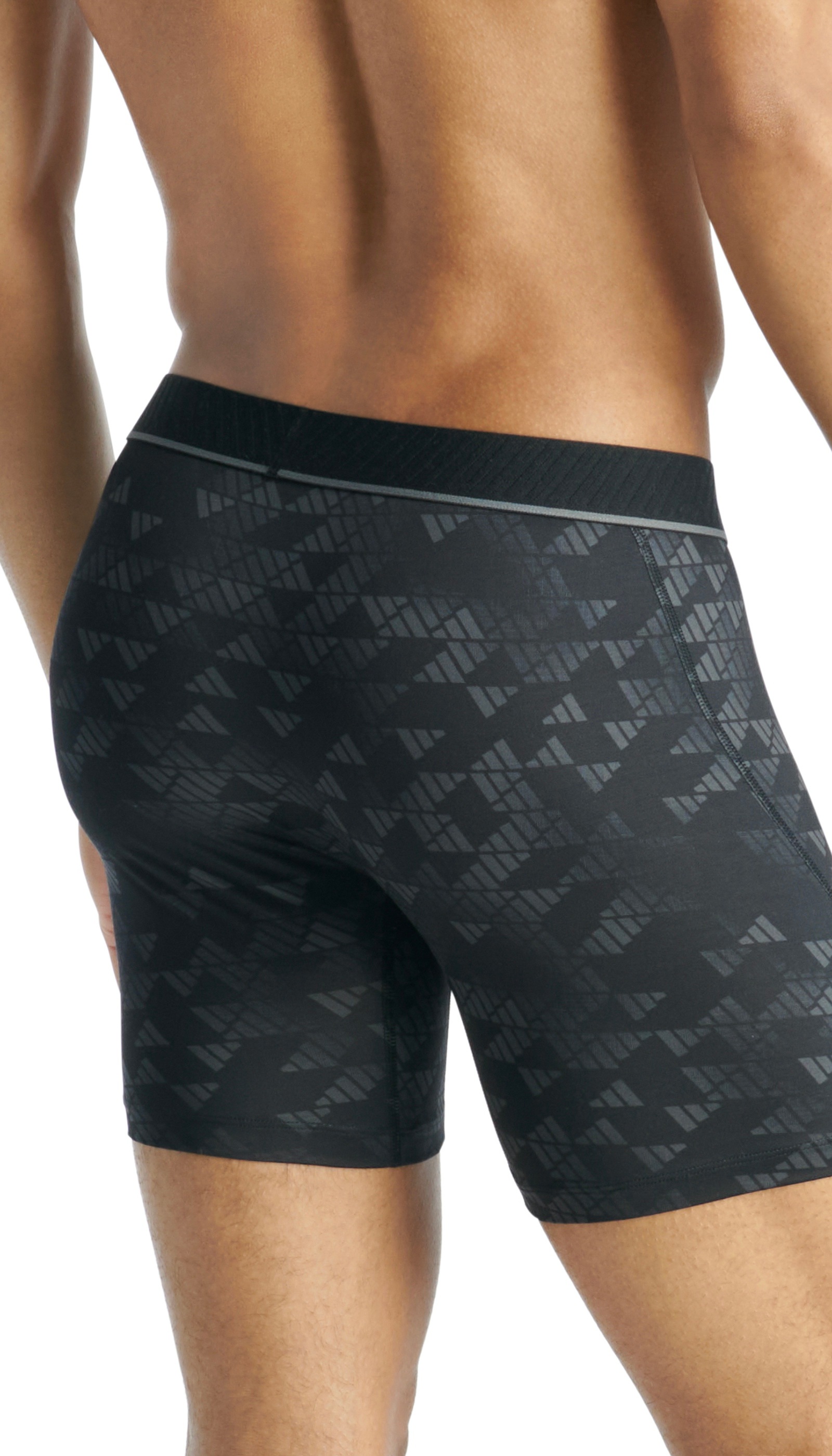 adidas Sportswear Langer Boxer »Active Micro Flex«, (3er Pack), Logo-Bund, elastisch, Mikrofaser, ohne Eingriff
