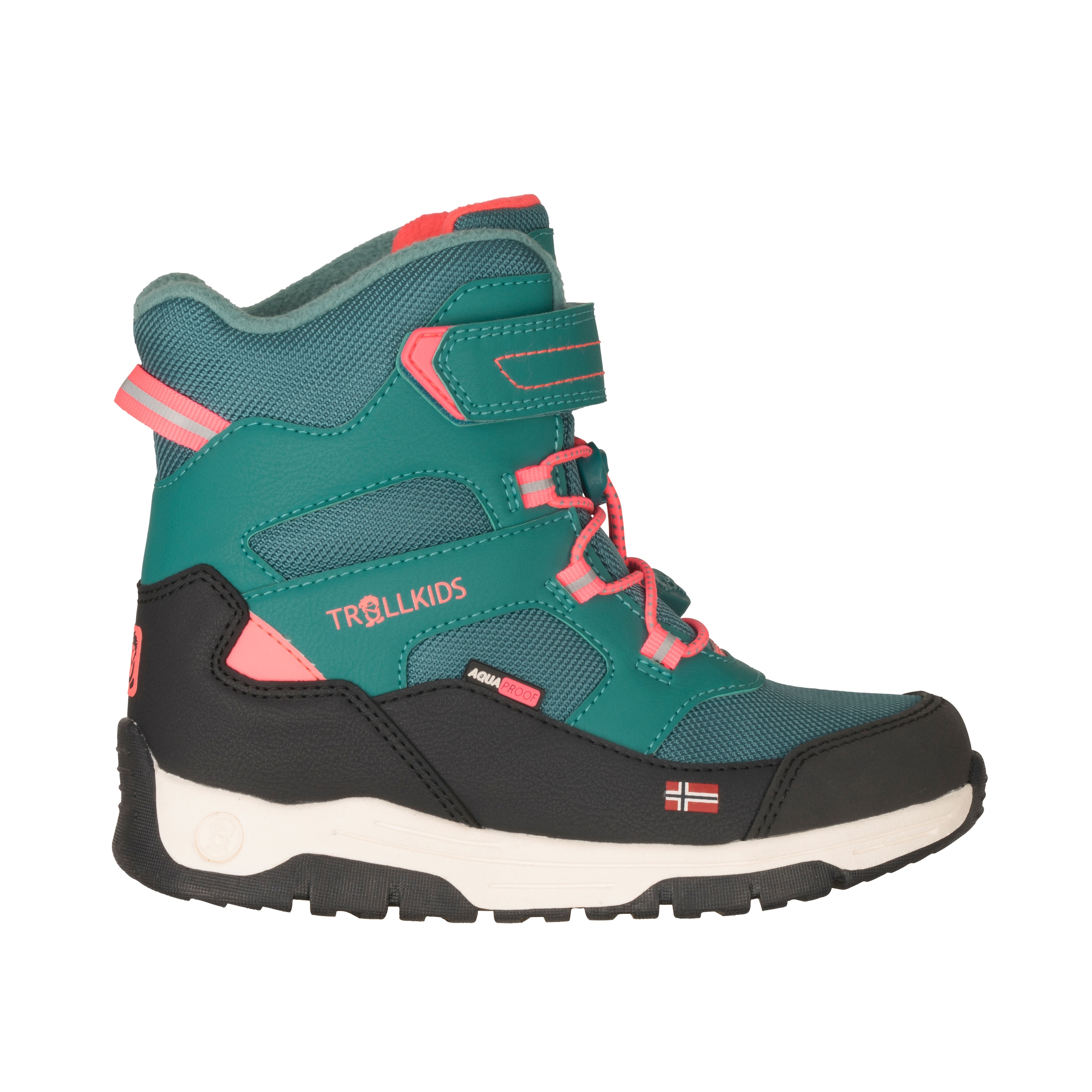 TROLLKIDS Winterstiefel »KIDS LOFOTEN WINTER BOOTS PRO«, wasserdicht, Klettverschluss, reflektierende Details