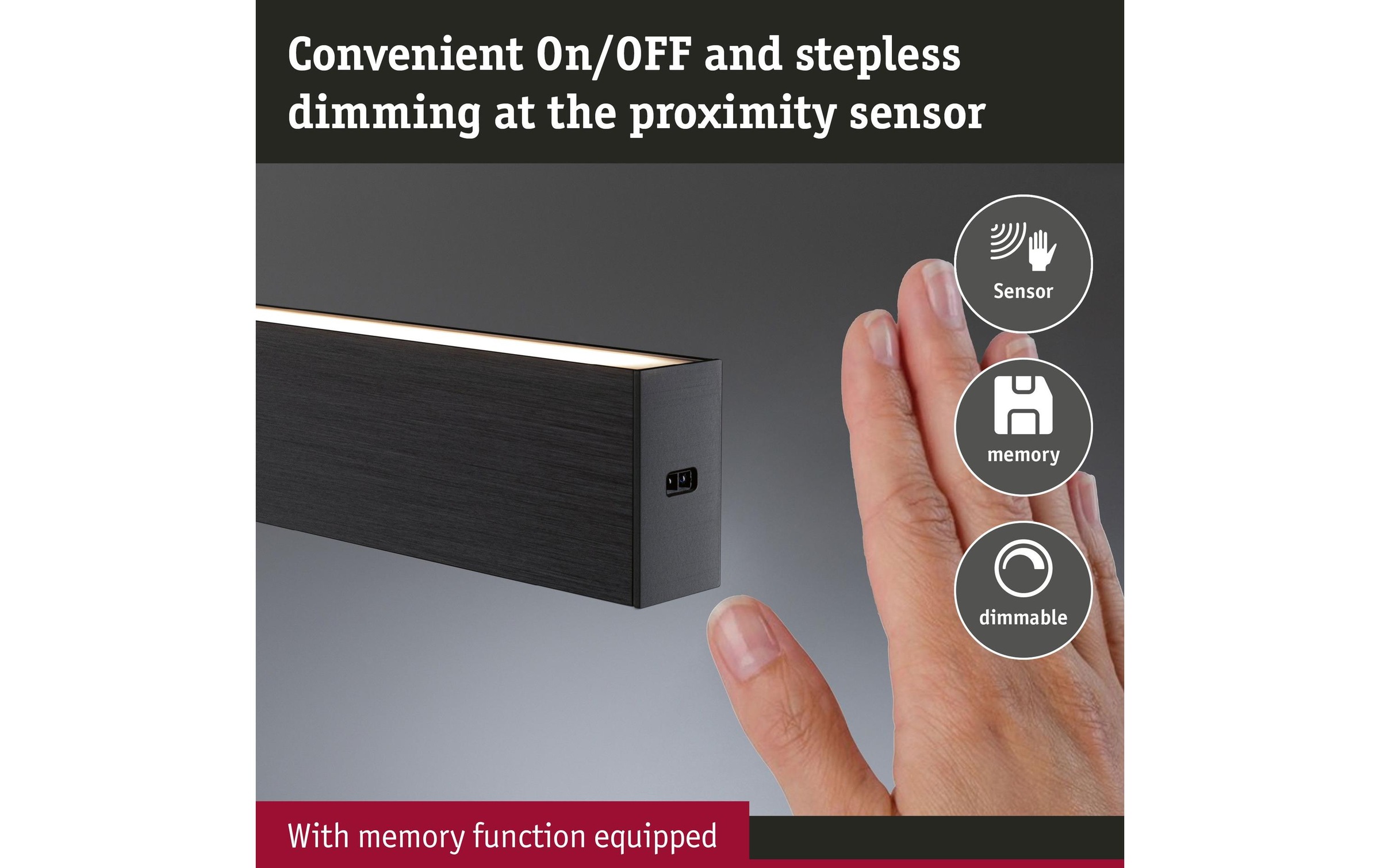 Paulmann LED Pendelleuchte »LED Touchless Sensor Aptare«, 1 flammig