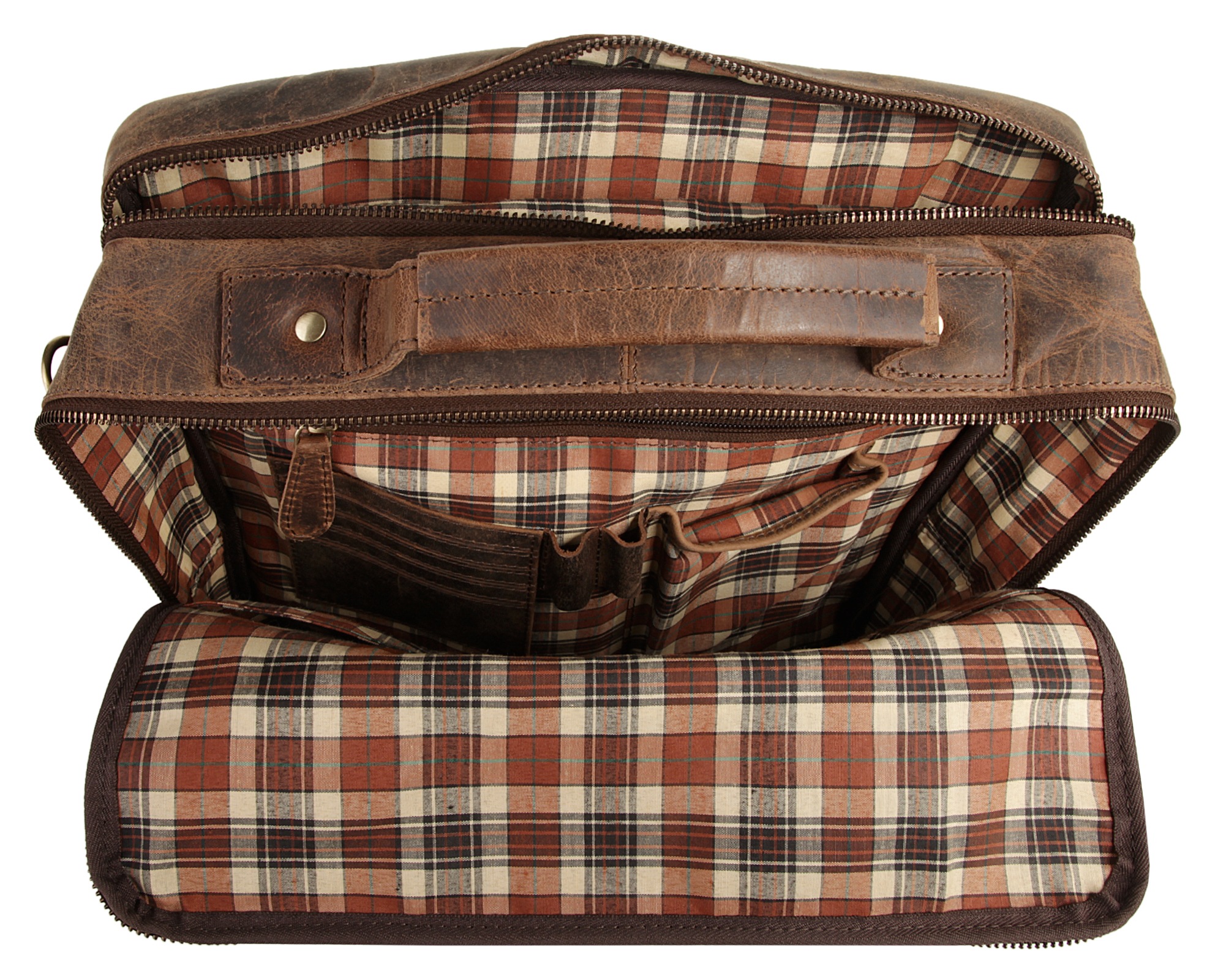 Bagan Laptoprucksack, echt Leder
