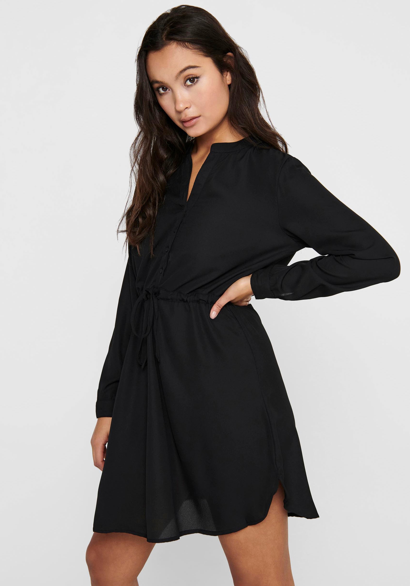 ONLY Druckkleid »ONLCORY L/S V-NECK TUNIC«, Sommerkleid