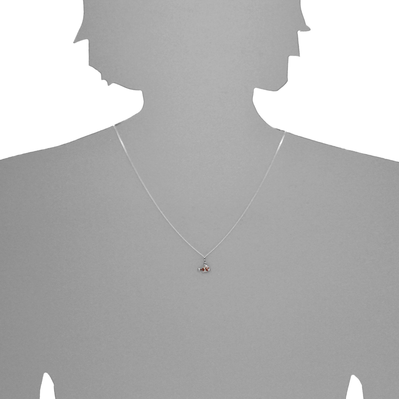 OSTSEE-SCHMUCK Kette mit Anhänger "Ostsee-Schmuck Kette mit Anhänger kleiner Fisch"