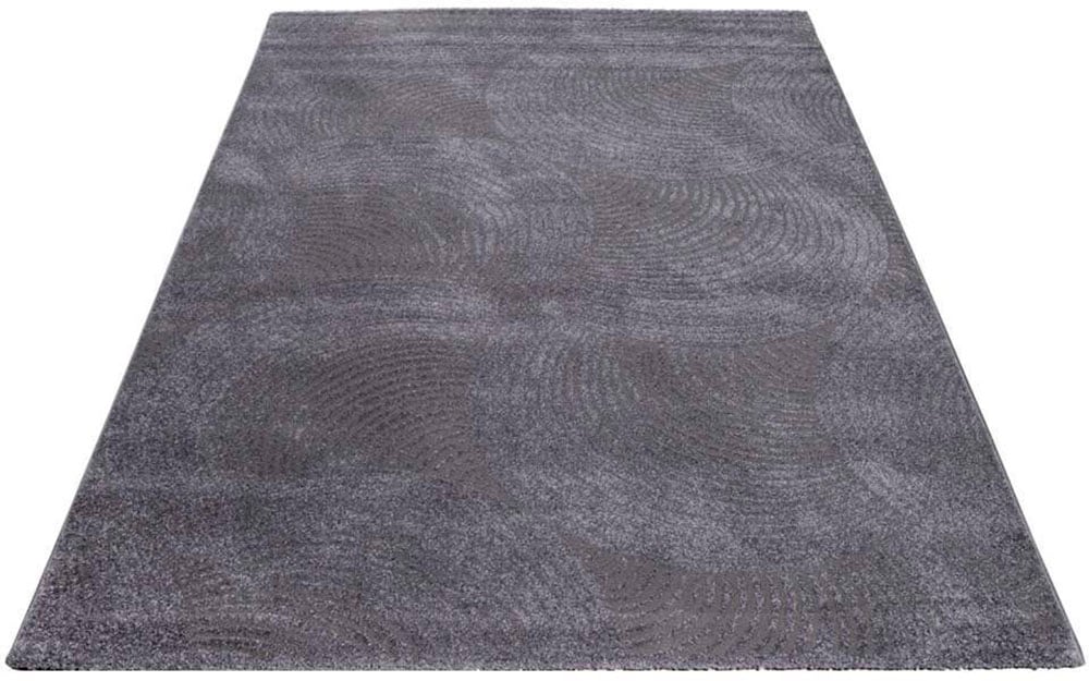 Carpet City Teppich »Friseé-Teppich FANCY 647«, rechteckig, Kurzflor,3D-Optik,Kreisförmiges  Muster, Wohnzimmer,Schlafzimmer online shoppen | Jelmoli-Versand