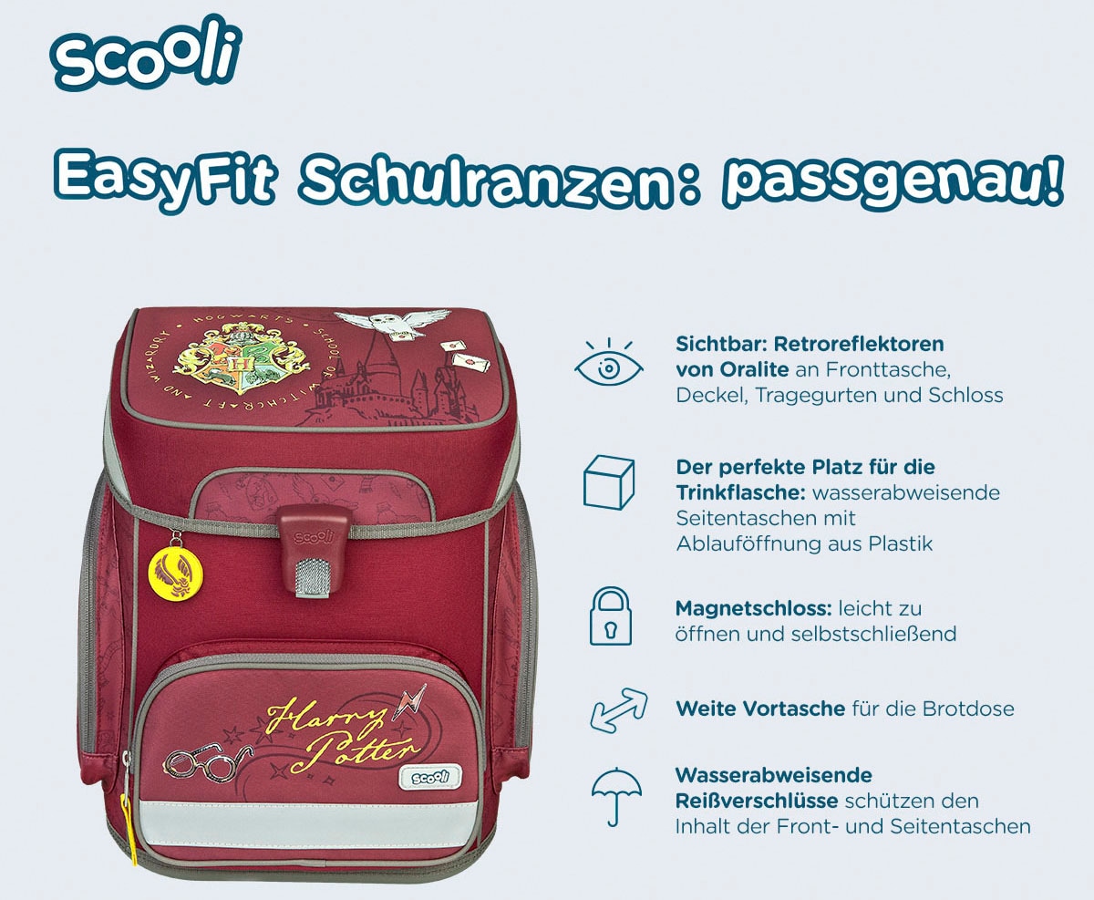 Scooli Schulranzen »EasyFit, Harry Potter«, Reflektoren