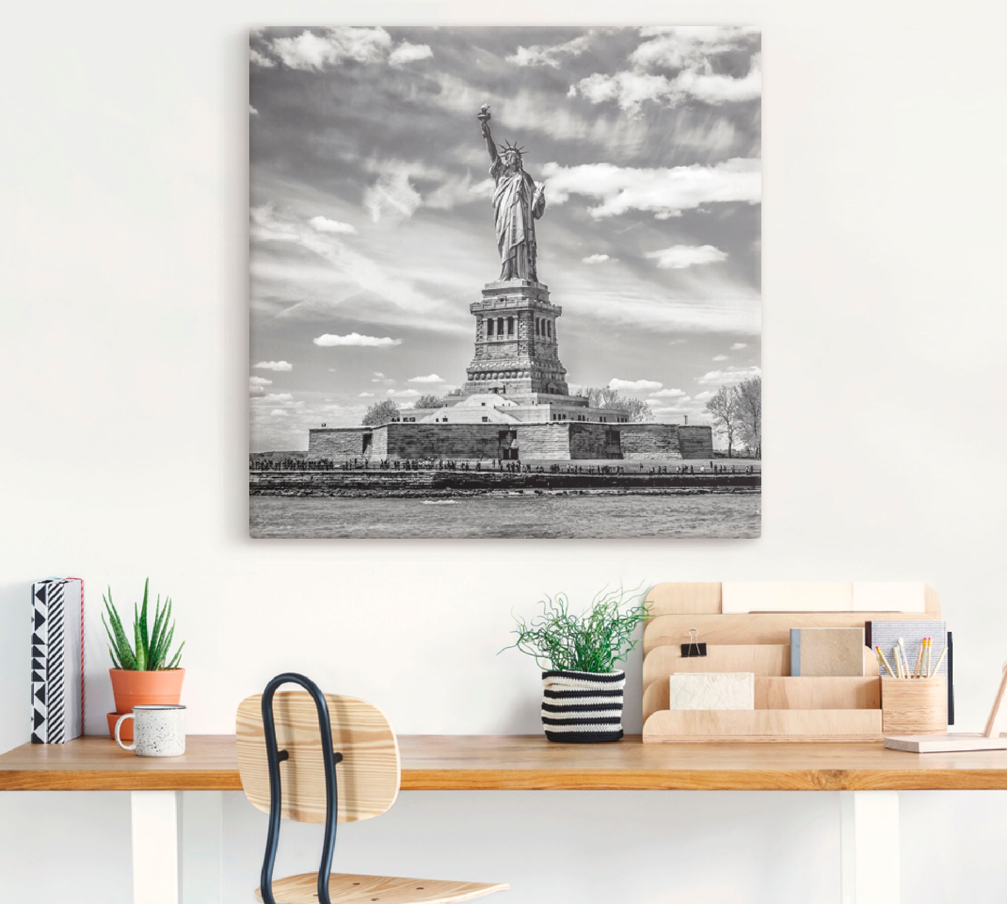 Artland Wandbild »New York City Freiheitsstatue«, Amerika, (1 St.), als Alubild, Outdoorbild, Leinwandbild, Poster in verschied. Grössen