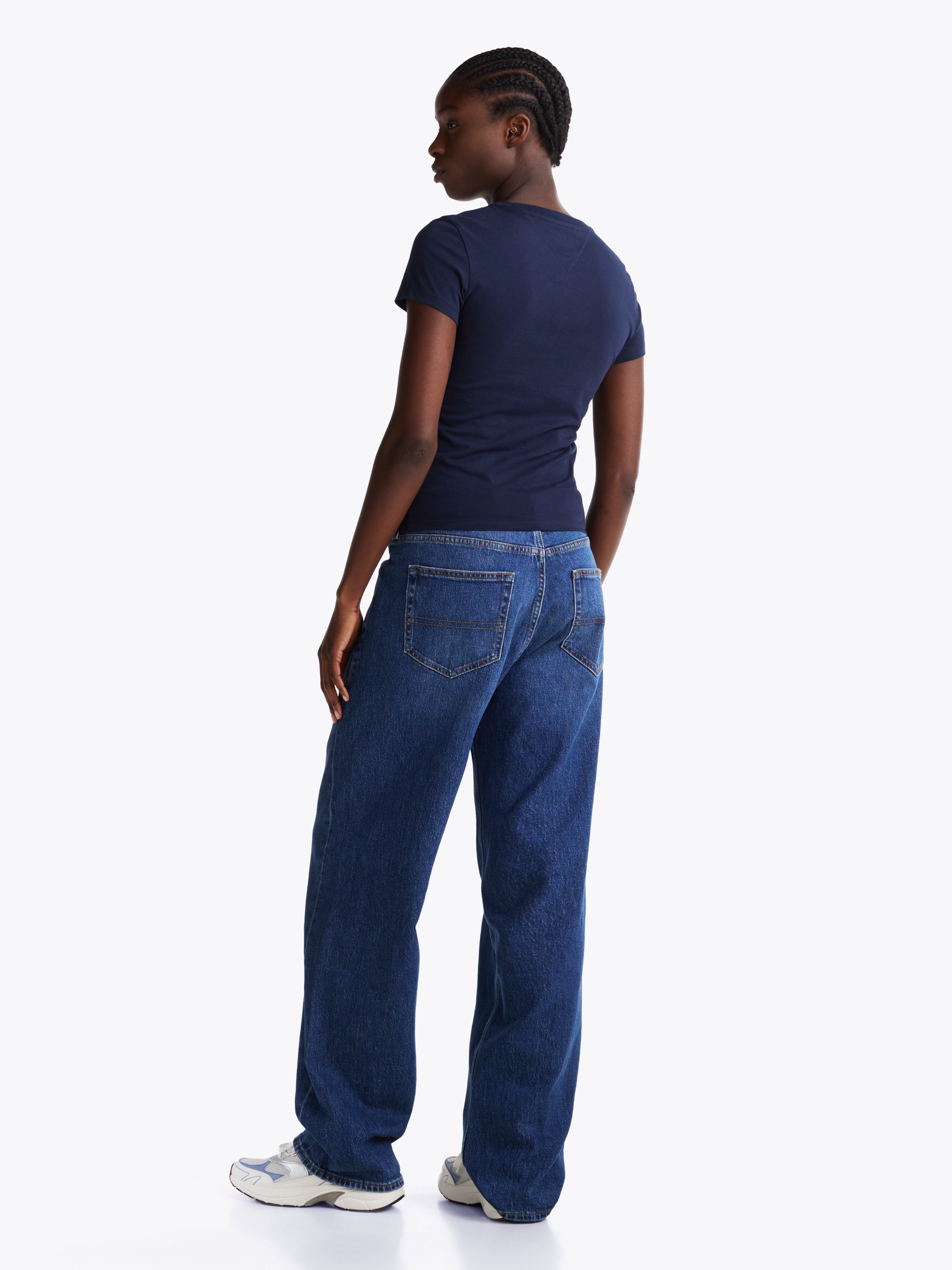 Tommy Jeans Curve T-Shirt »TJW SLIM LINEAR TEE EXT«, in Grosse Grössen