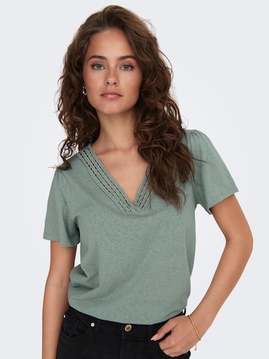 ONLY V-Shirt »ONLBENITA S/S V-NECK shoppen JRS« | Jelmoli-Versand online TOP
