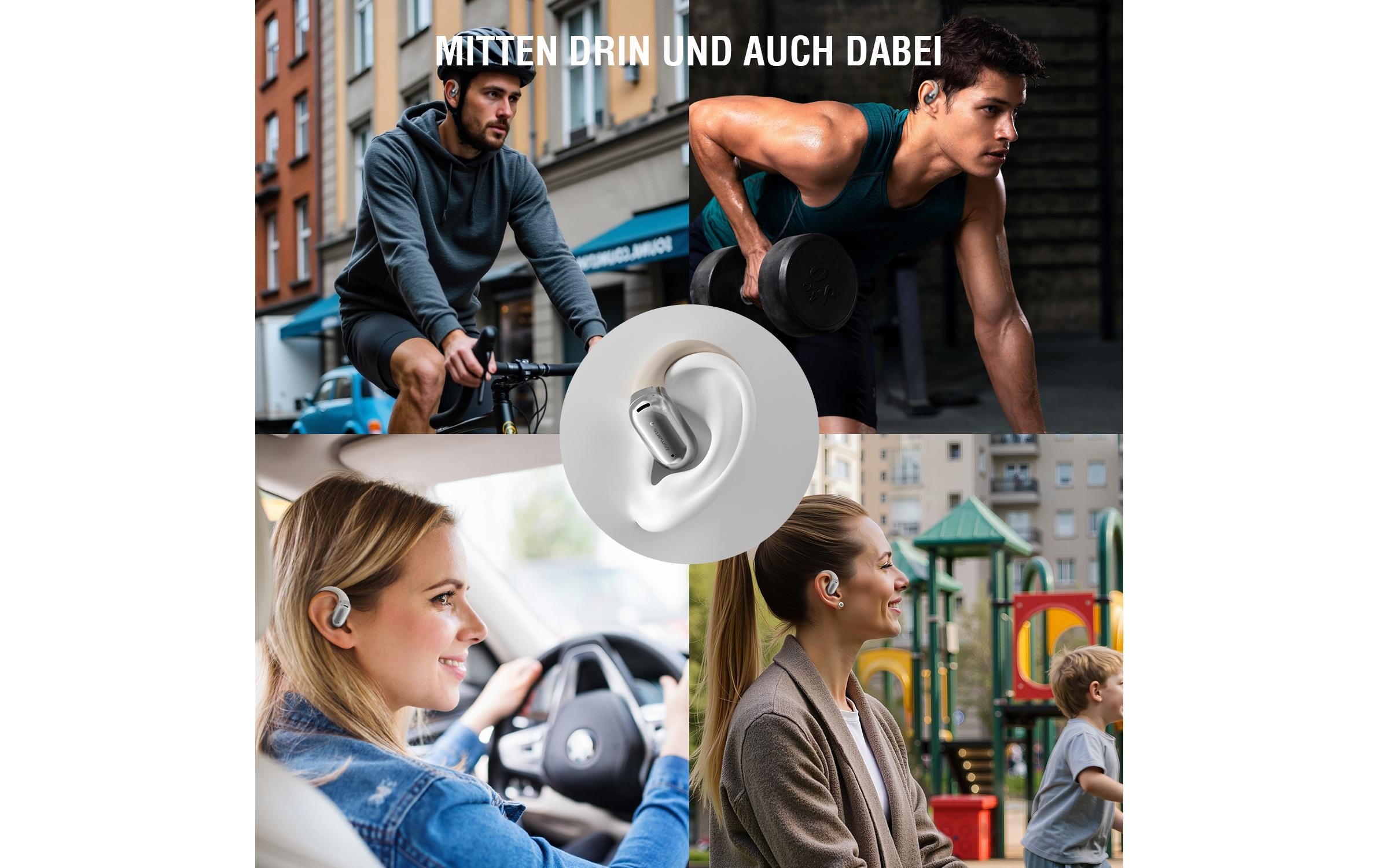 4smarts Bluetooth-Kopfhörer »SkyBuds AI Screen«, Bluetooth