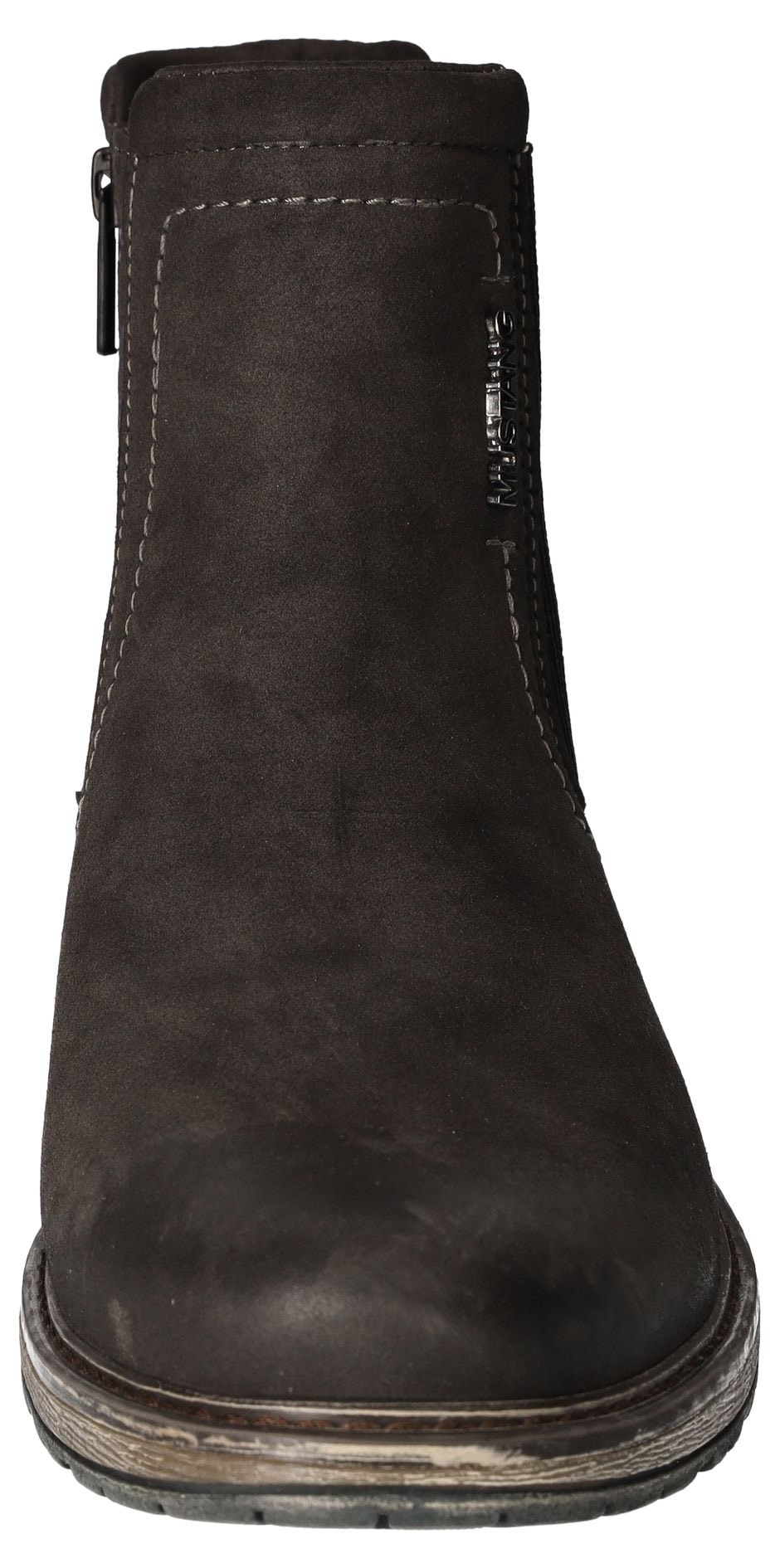 Mustang Shoes Chelseaboots, Schlupfboots, Stiefelette, Blockabsatz, seitlicher Stretcheinsatz