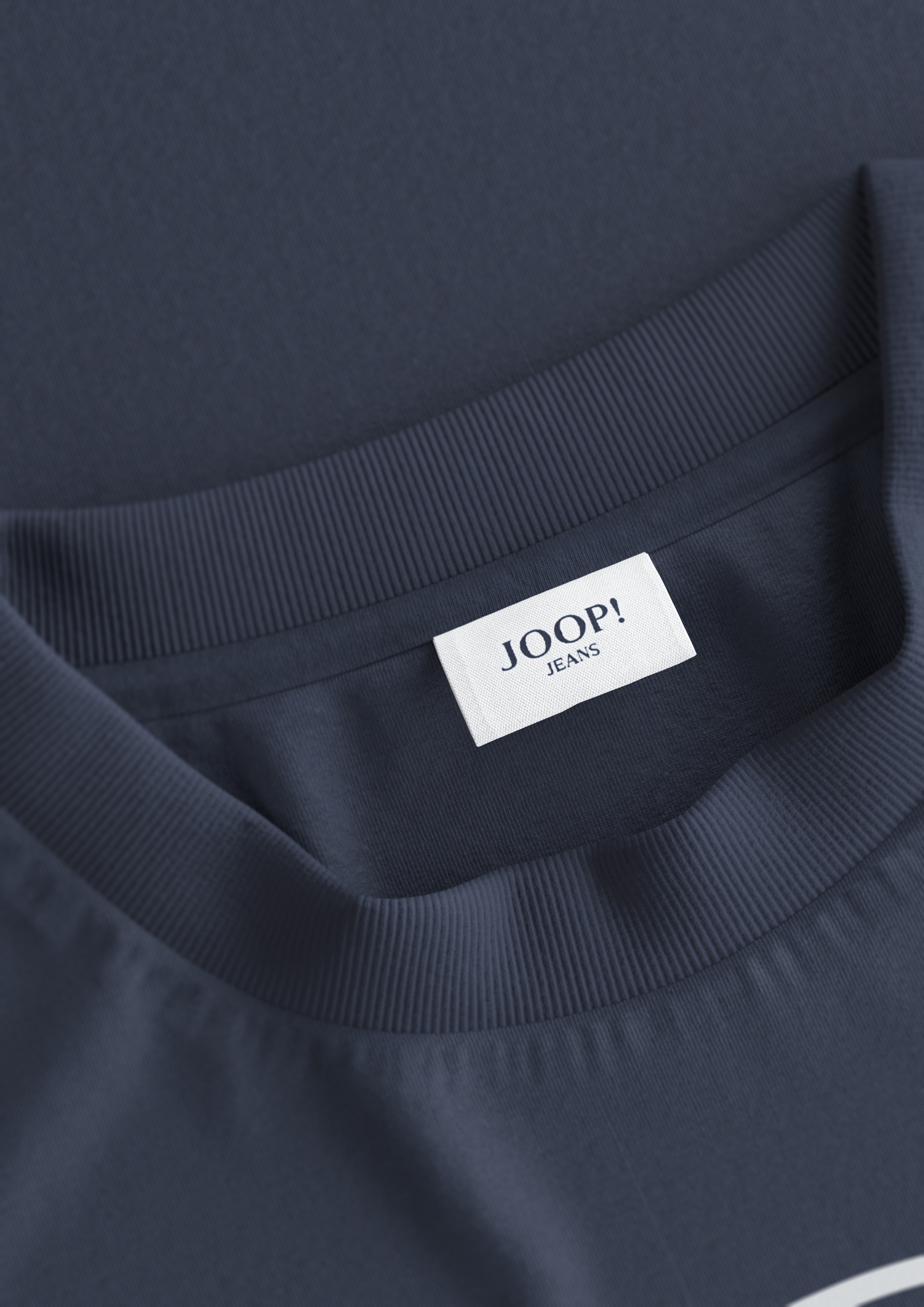 Joop Jeans Kurzarmshirt, Mit Logoprint in Kontrastfarbe