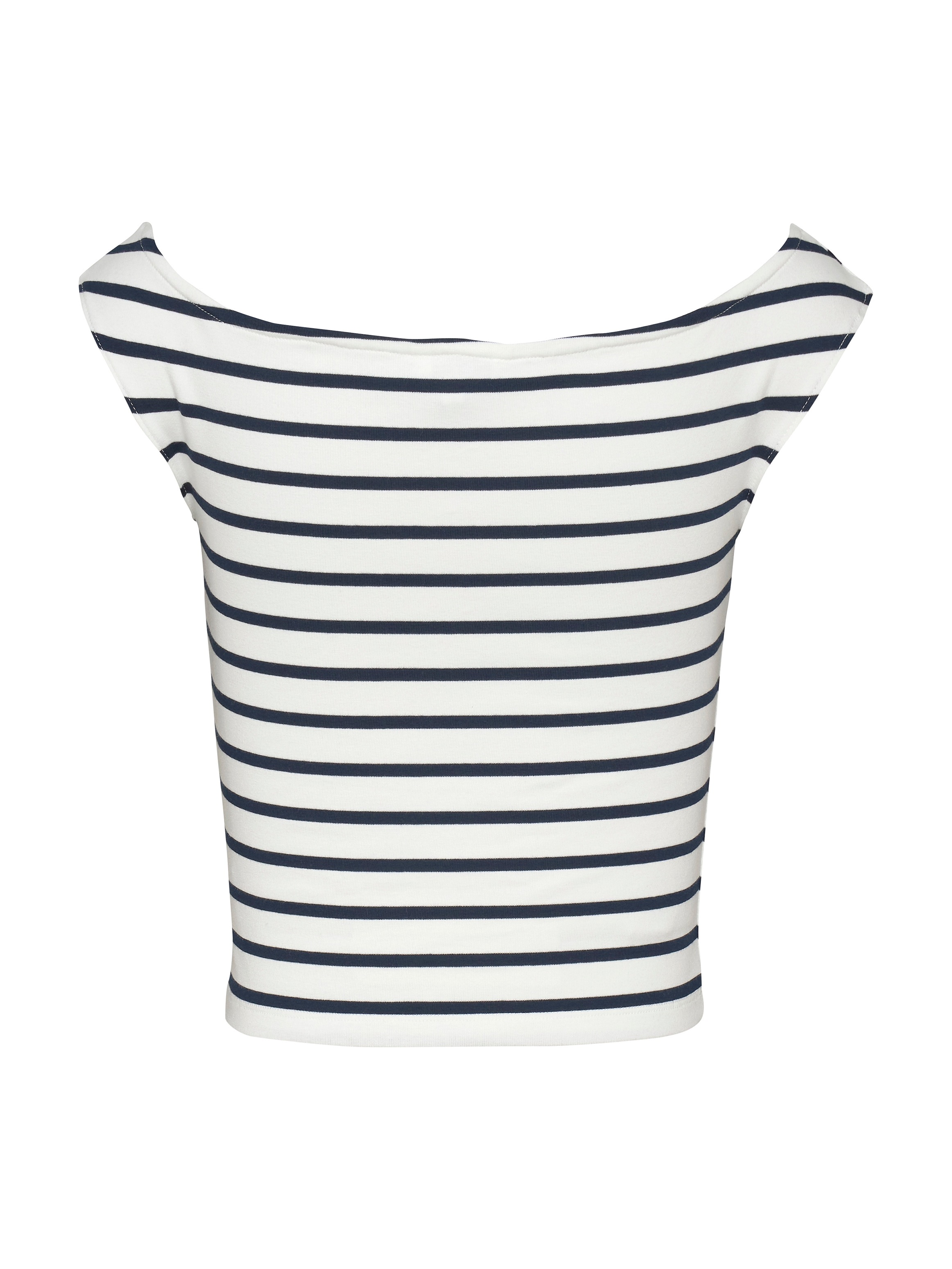 Tommy Jeans Tanktop »TJW BOAT NECK TOP SS EXT«, mit Logostickerei