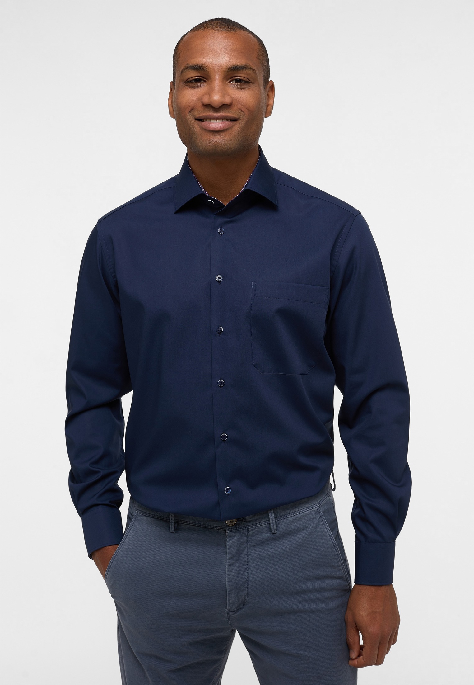 Eterna Langarmhemd »COMFORT FIT« NON IRON (bügelfrei)