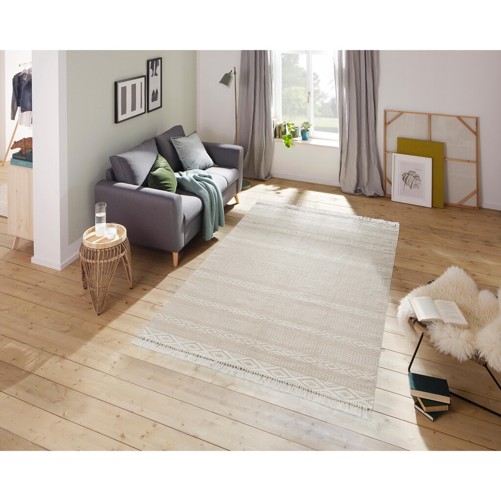 andas Teppich »Neo«, rechteckig, Pastell-Farben, Boho, Teppiche für Wohnzimmer, Schlafzimmer, Esszimmer