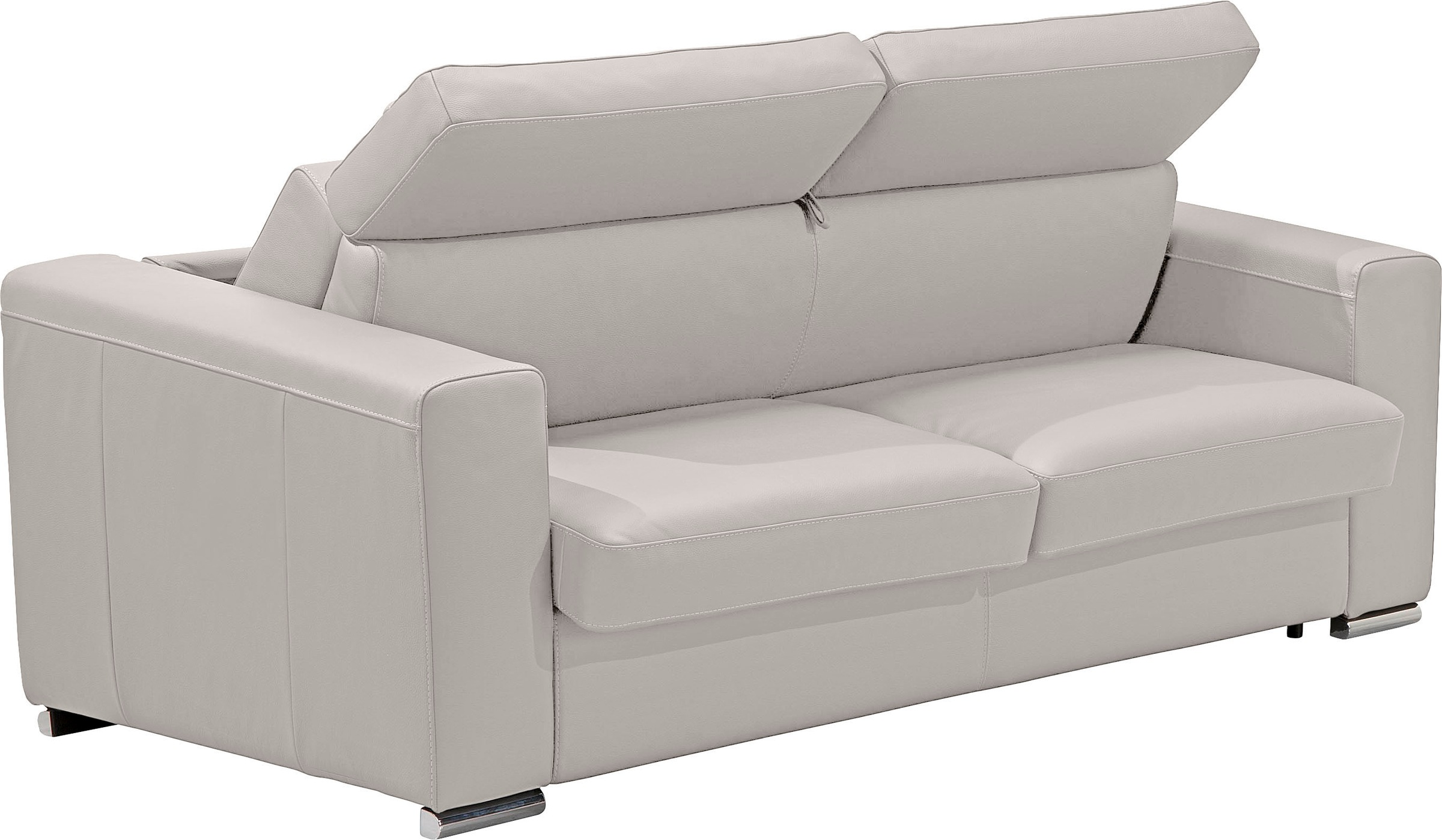 Egoitaliano Schlafsofa »Cabiria, Design und super Sitz- und Liegekomfort«, Sofa inkl. Schlaffunktion, Kopfteile verstellbar, mit Metallfüssen