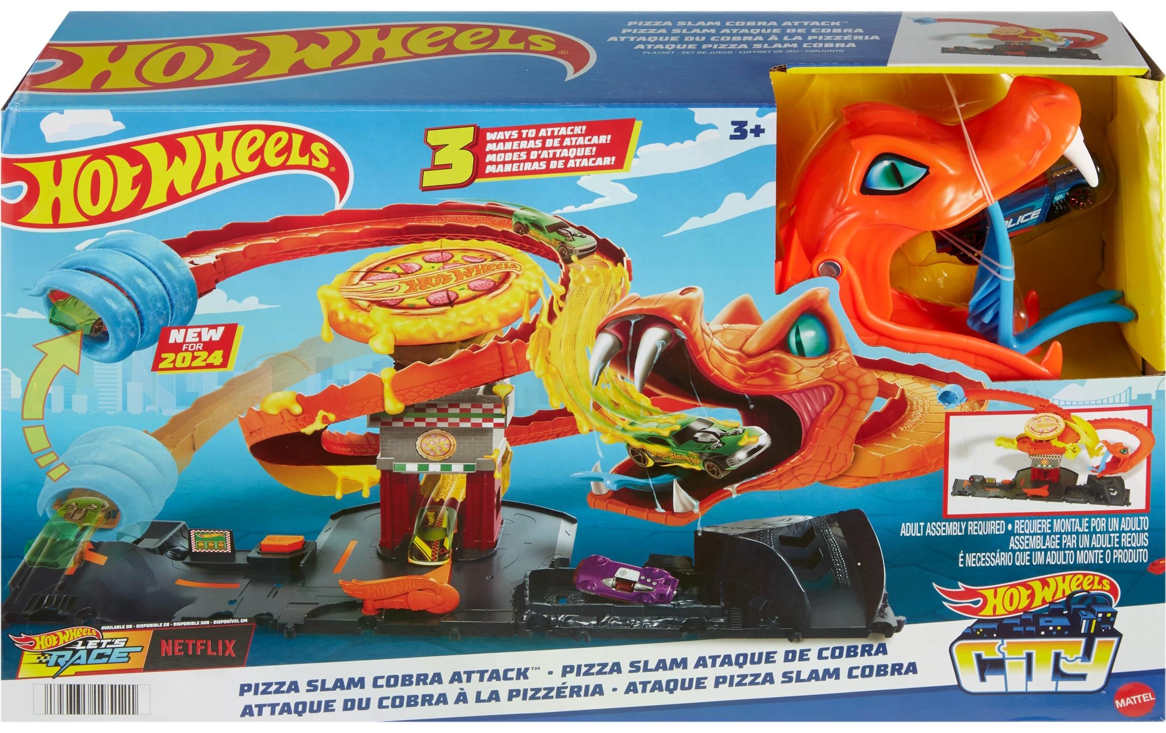 Hot Wheels Konstruktions-Spielset »Hot Wheels City Cobra Slam Pizza Attack«