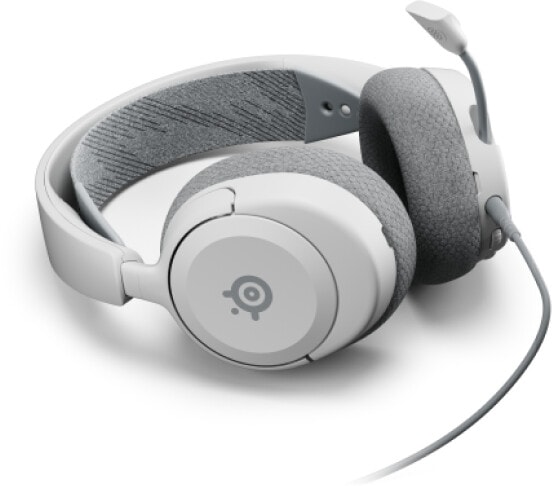 SteelSeries Gaming-Headset »Arctis Nova 1P White«, Einziehbares Mikrofon, Geräuschunterdrückung, Prism RGB-Beleuchtung