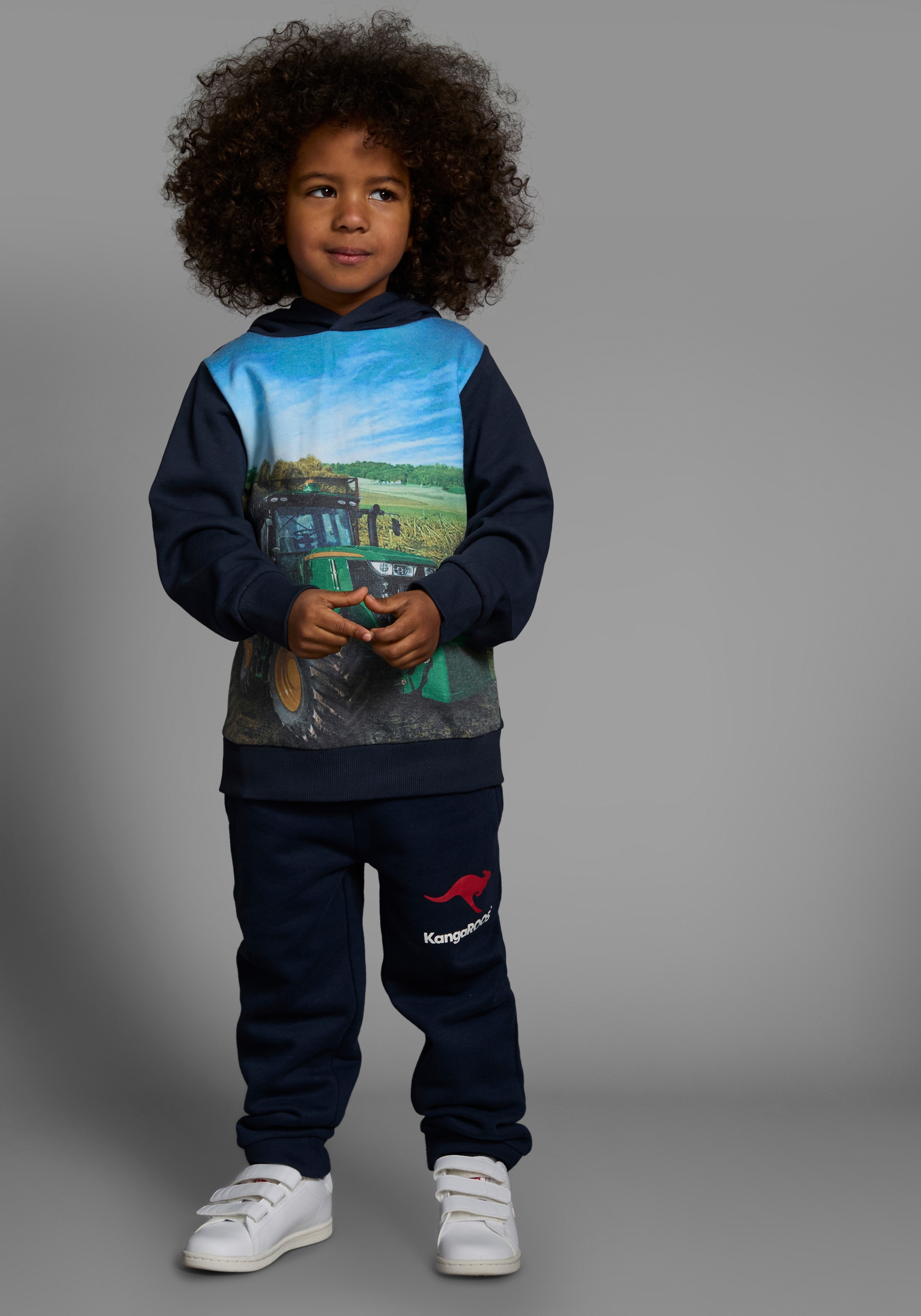 KIDSWORLD Kapuzensweatshirt »HOT WHEELS«, bedrucktes Design, aus angerauter Sweatware, mit Rippbündchen