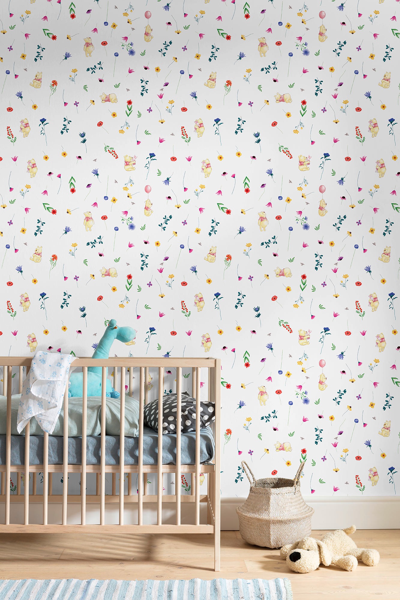 Komar Fototapete »Rapport Tapete - Winnie the Pooh Summer - Grösse 53 x 1005 cm«, bedruckt, Wohnzimmer, Schlafzimmer