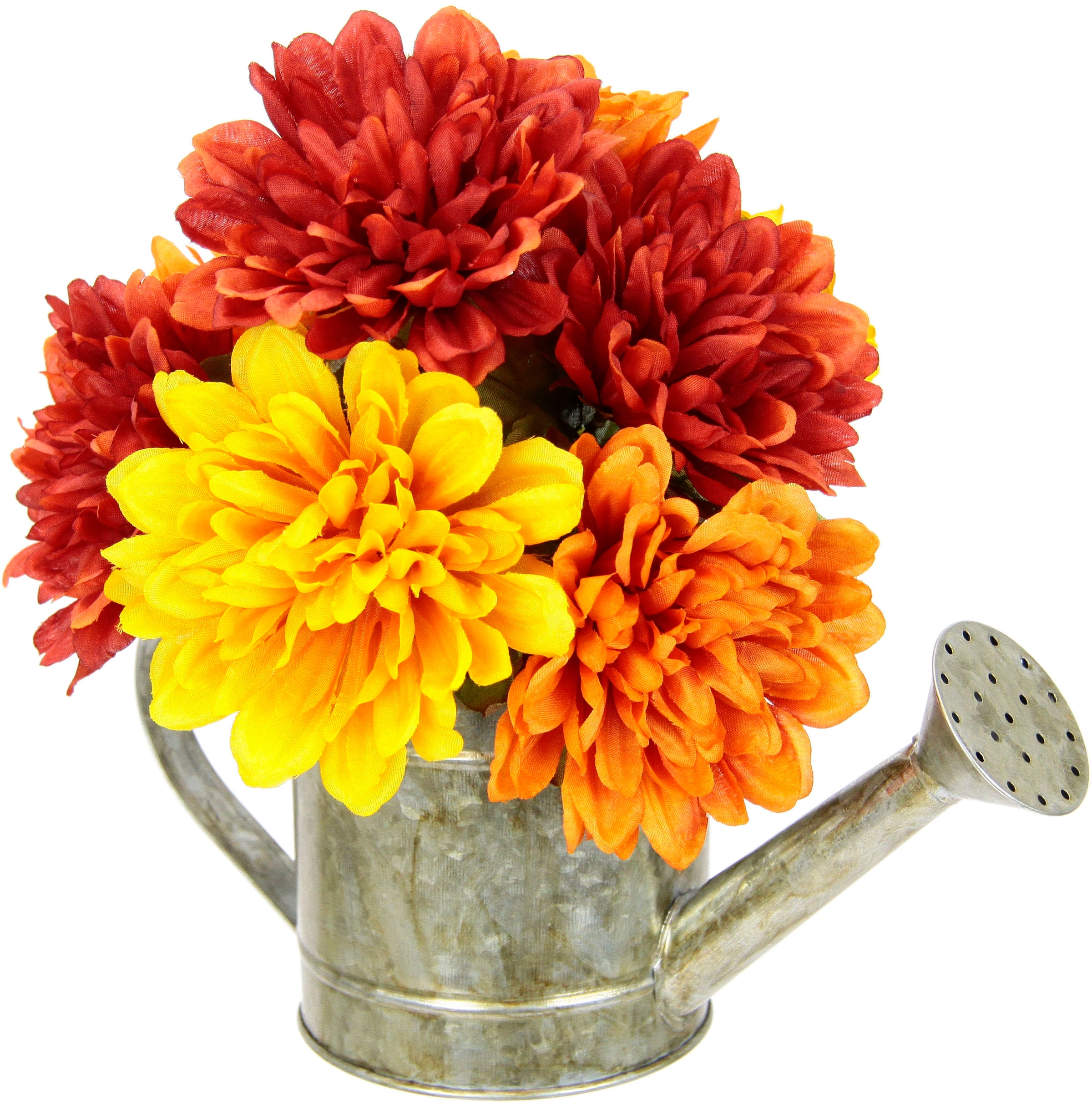 I.GE.A. Kunstblume »Chrysanthemen in Giesskanne«, Herbstgesteck Herbstliche Blumen