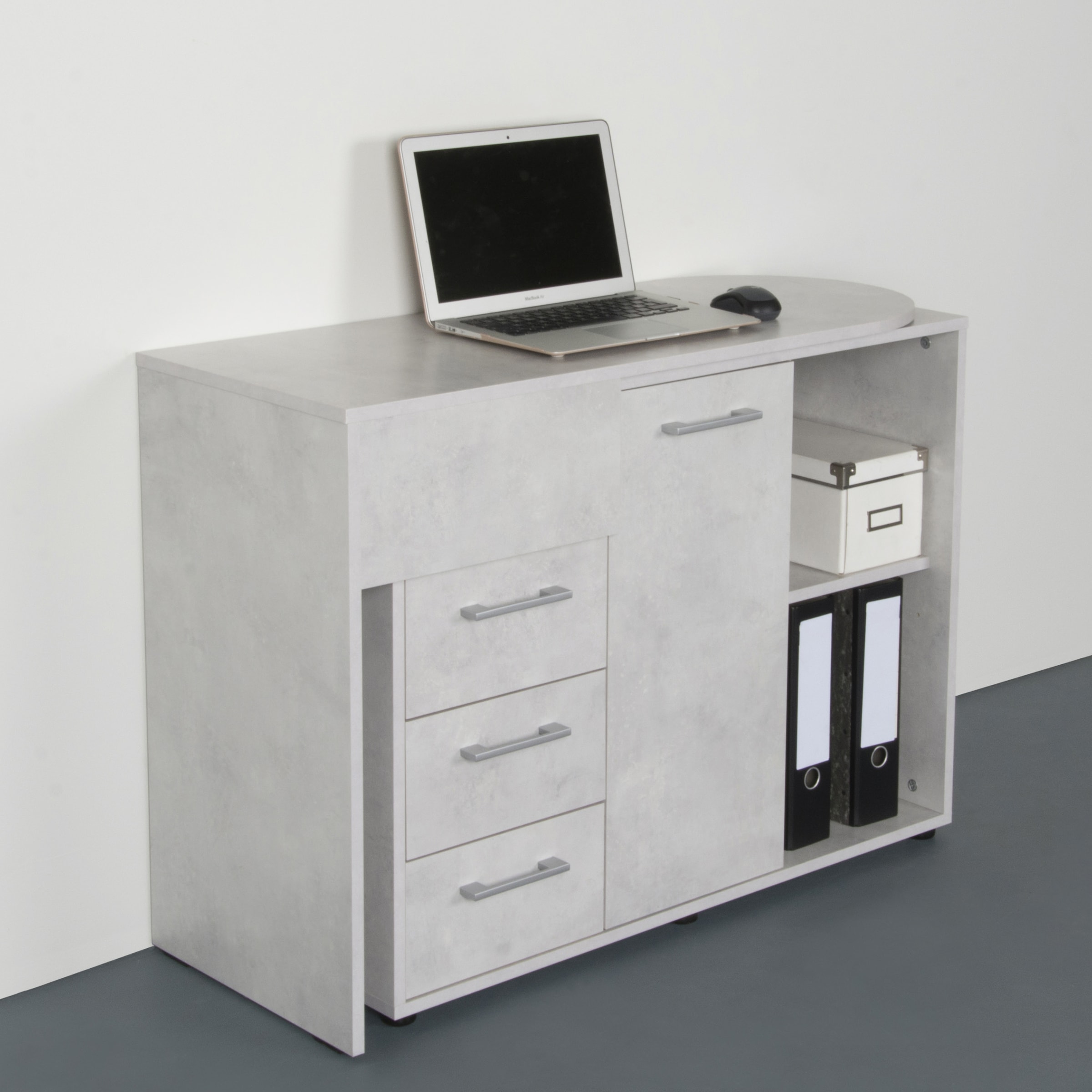 VOGL Möbelfabrik Schreibtisch »1246 mit schwenkbarer Tischplatte«, platzsparend, Breite 98-149 cm, Made in Germany