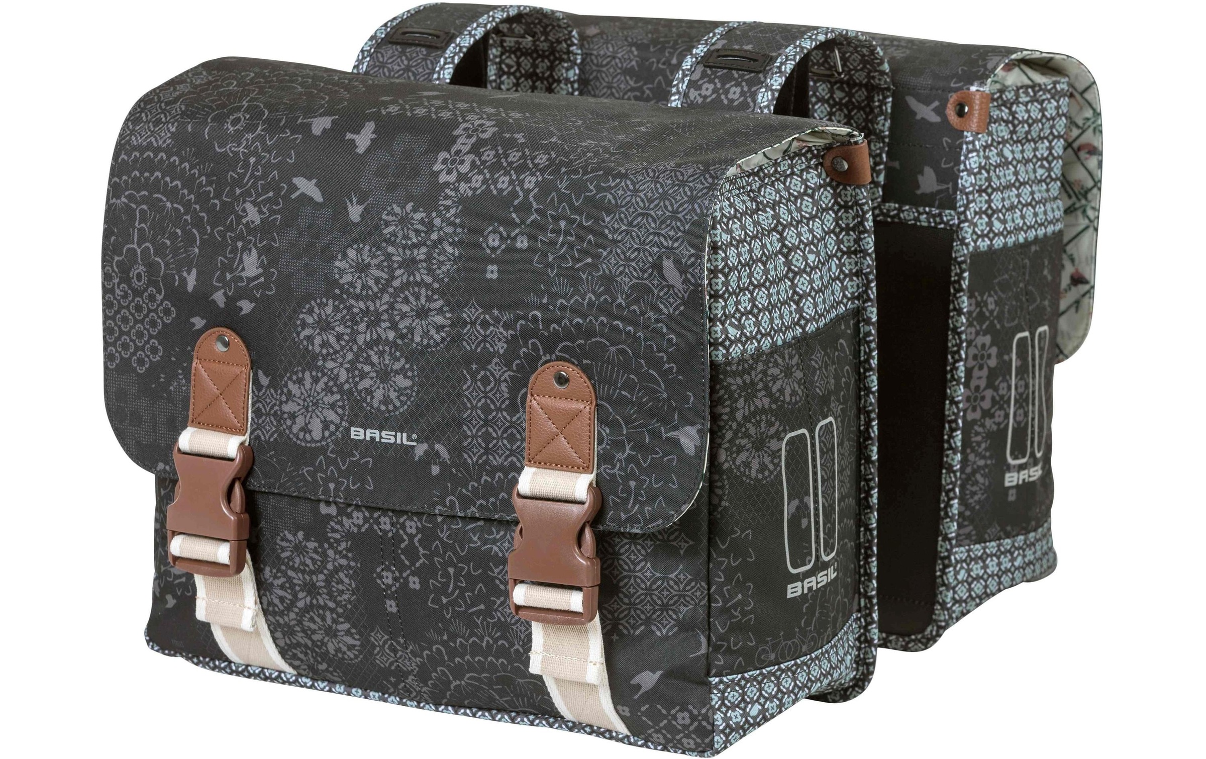 Basil Gepäckträgertasche »BASIL BOHEME DOUBLE BAG, schwarz«