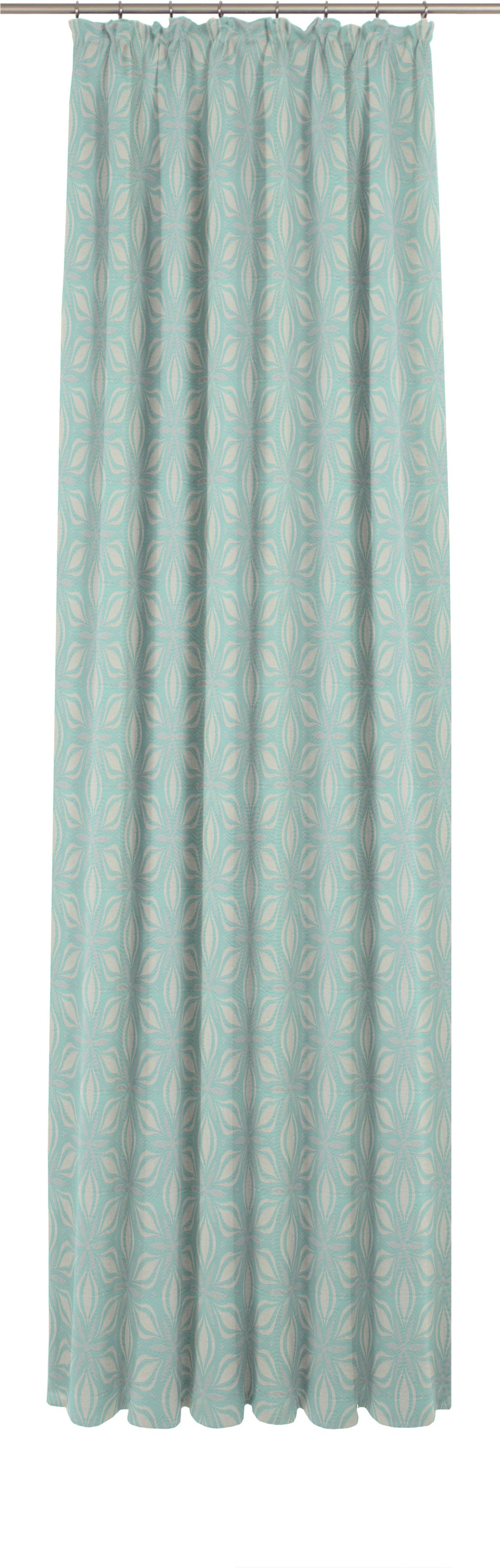 Adam Vorhang »Vorhang Retro Floret mit Kräuselband (1 St) aus 100 % Bio-Baumwolle«, (1 St.), Vorhang Retro Floret mit Kräuselband (1 St) aus 100% Bio-Baumwolle