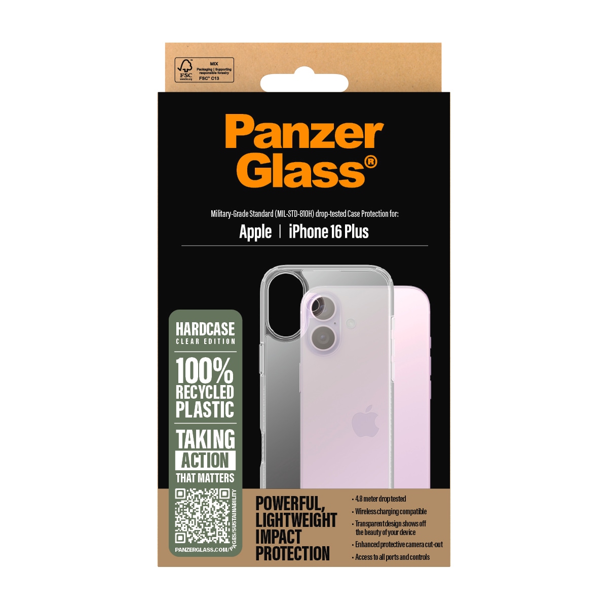 CARE by PanzerGlass Handyhülle »HardCase für Apple iPhone 16 Plus«, Backcover, Schutzhülle, Handyschutzhülle, Case, Schutzcase, stossfest