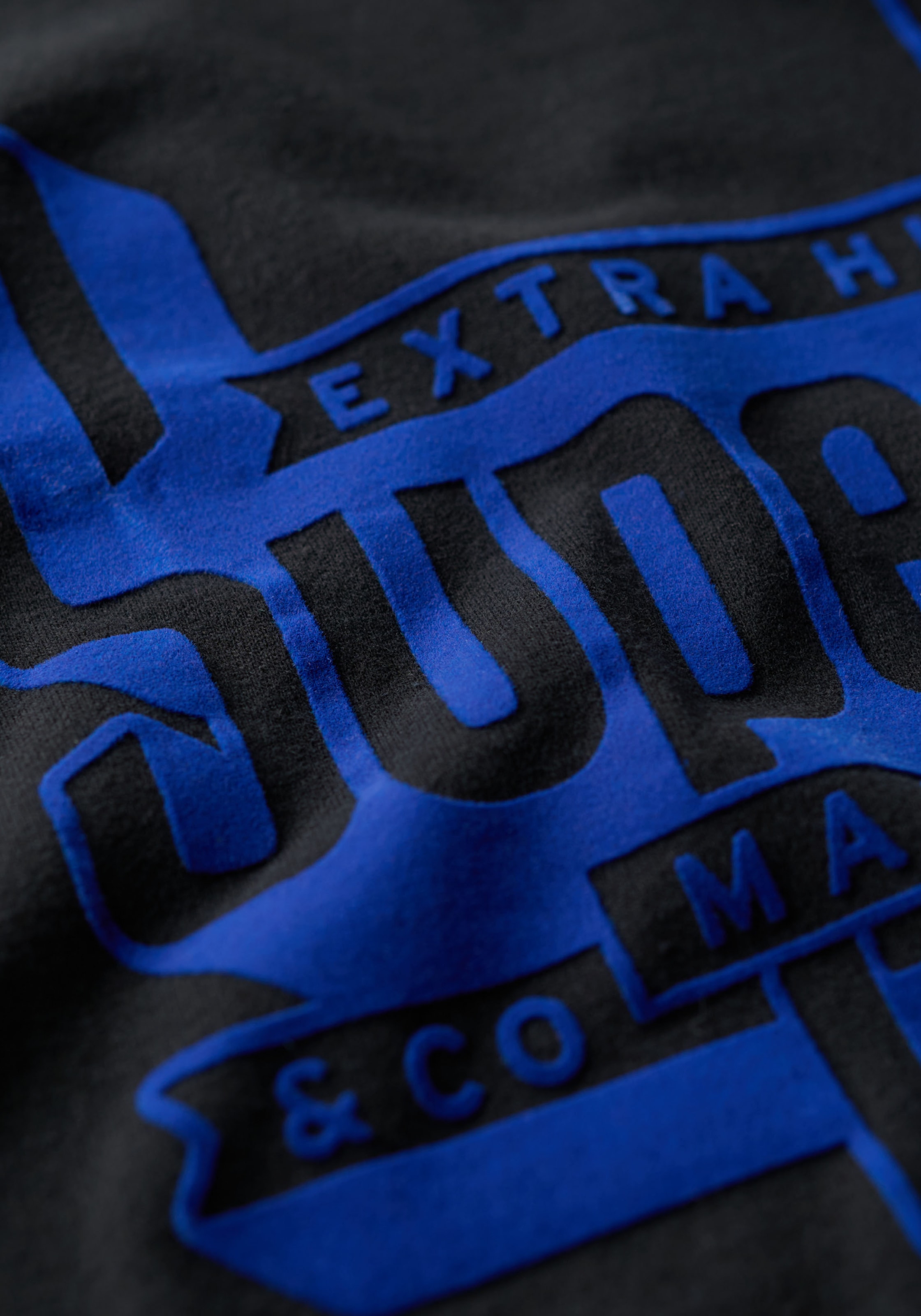 Superdry Rundhalsshirt »FLOCKED FADE GRAPHIC T SHIRT«