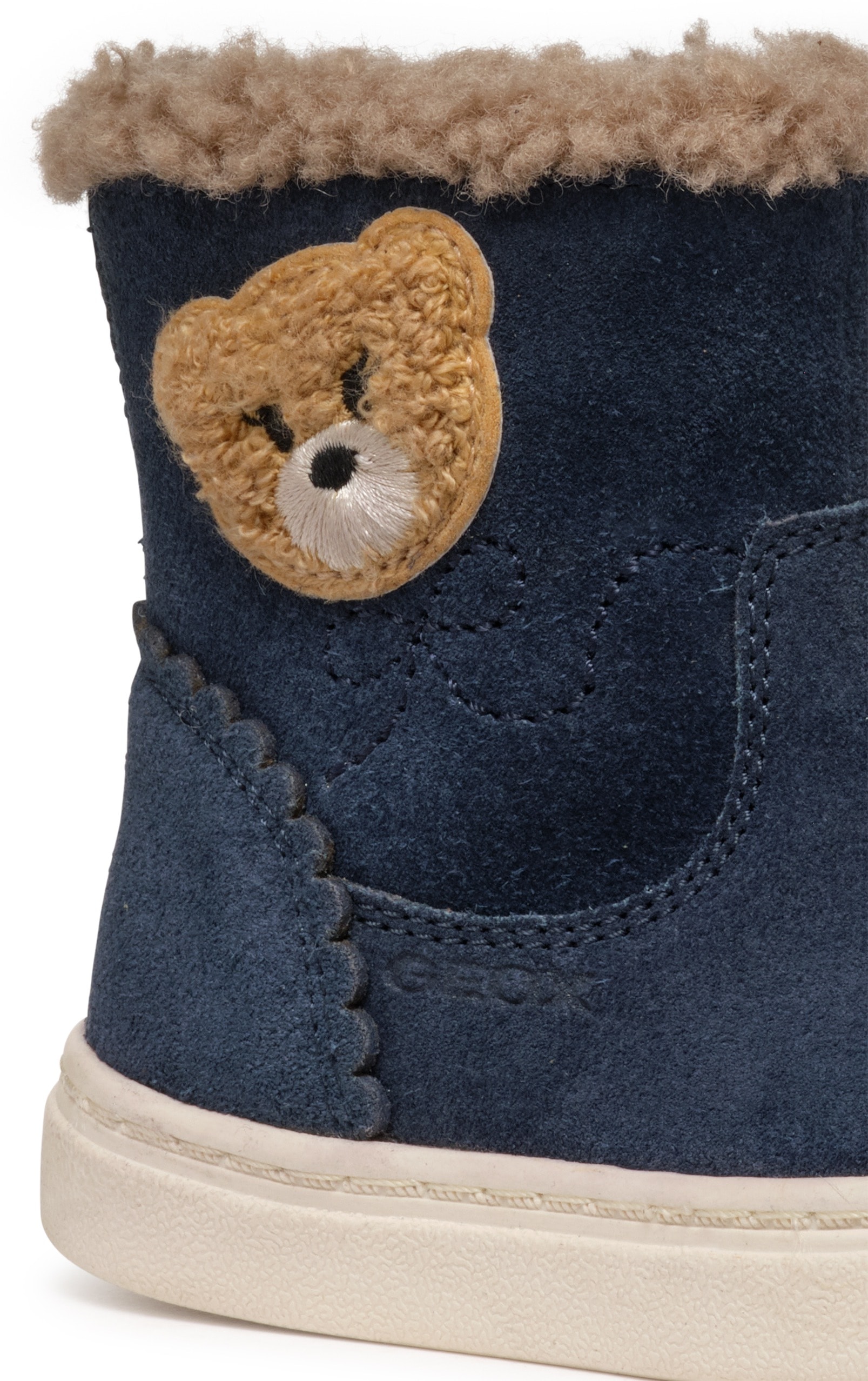 Geox Winterboots »B NASHIK GIRL A«, Klettstiefel, Babystiefel Winterstiefel mit süssem Patch