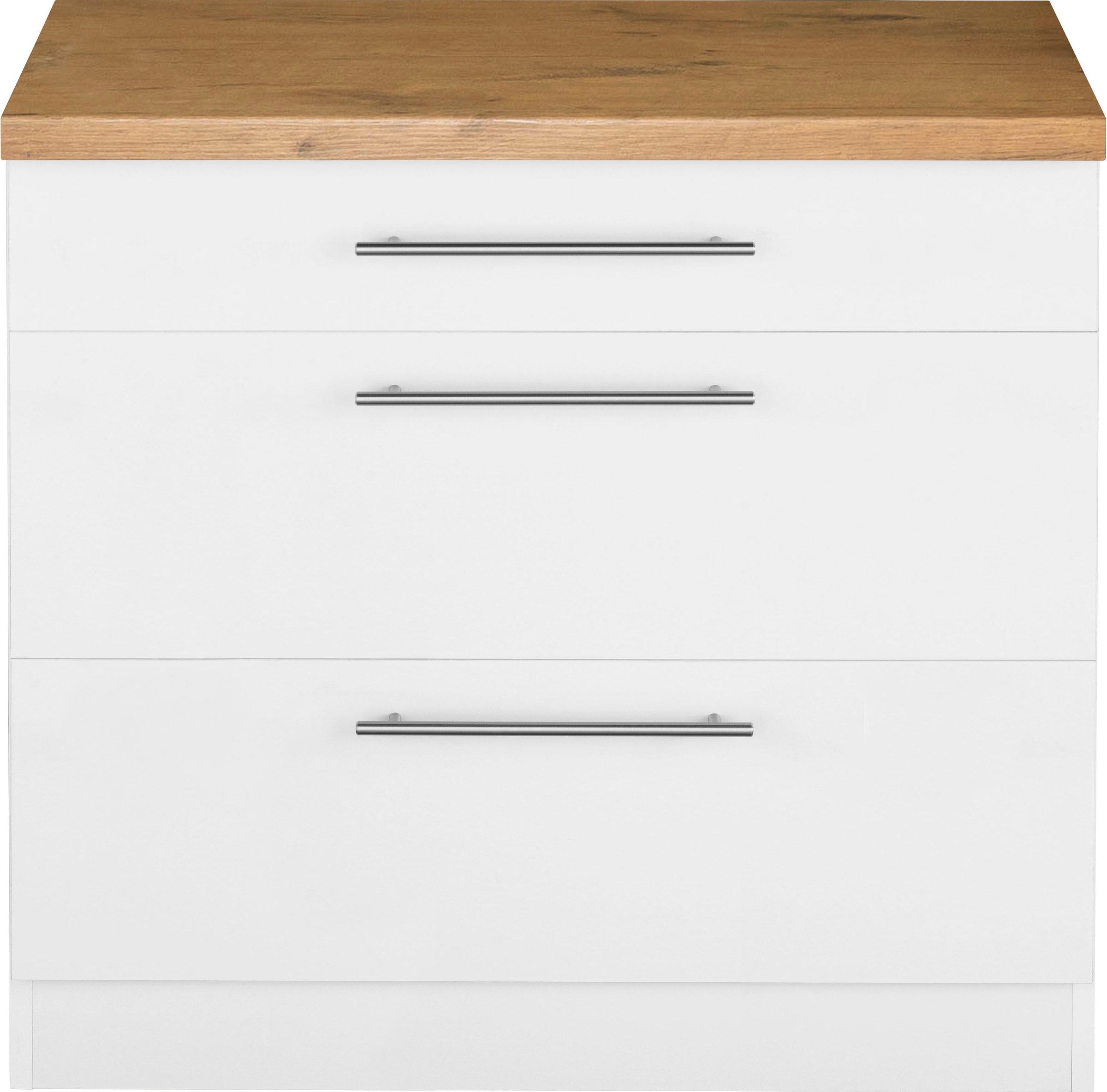 wiho Küchen Unterschrank »Unna«, 90 cm breit, mit 2 grossen Auszügen