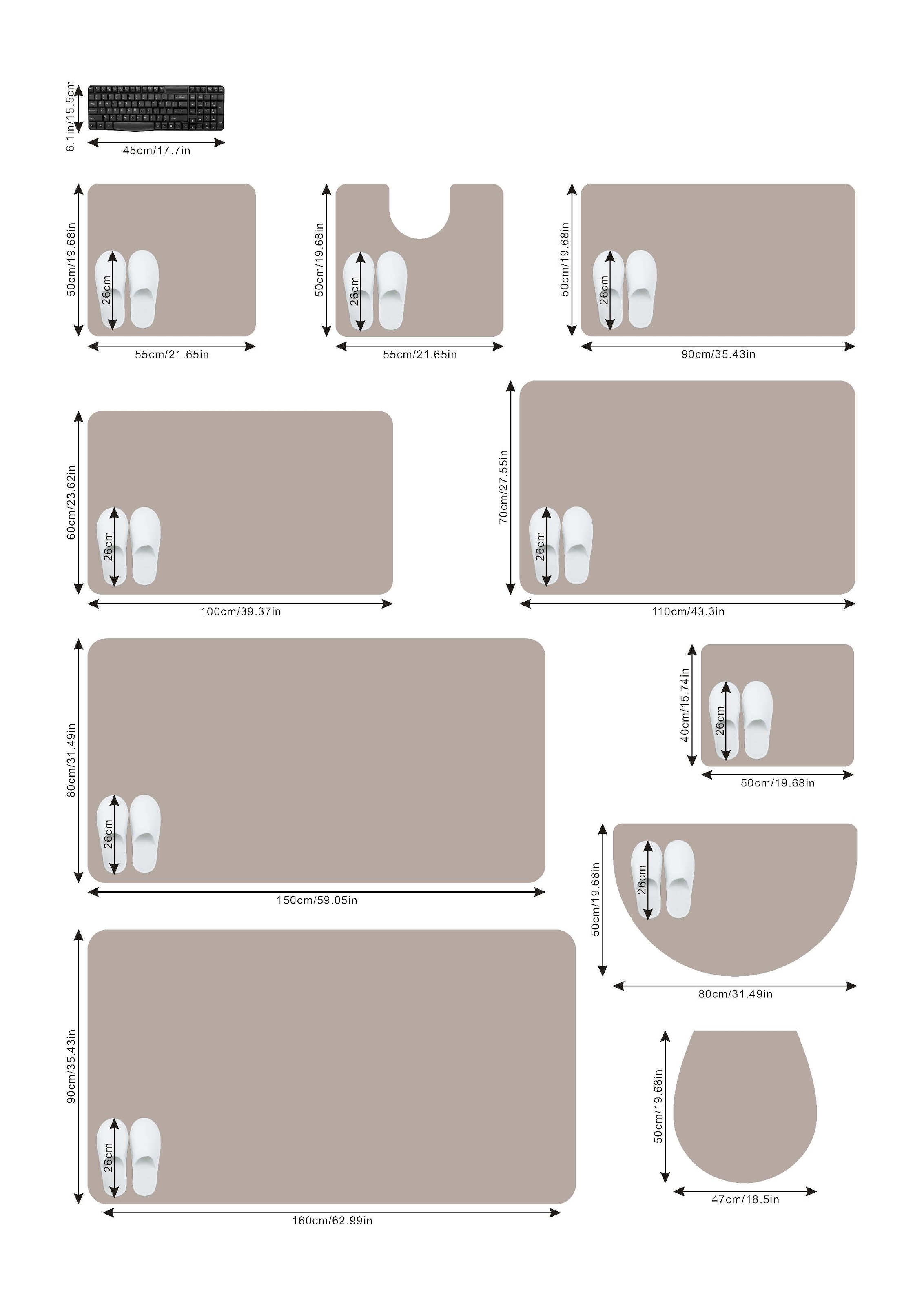 my home Badematte »Merida«, Höhe 32 mm, rutschhemmend beschichtet, fussbodenheizungsgeeignet-schnell trocknend-strapazierfähig, Badteppich, Uni Farben, rechteckig, rund & als 2-tlg. Set erhältlich