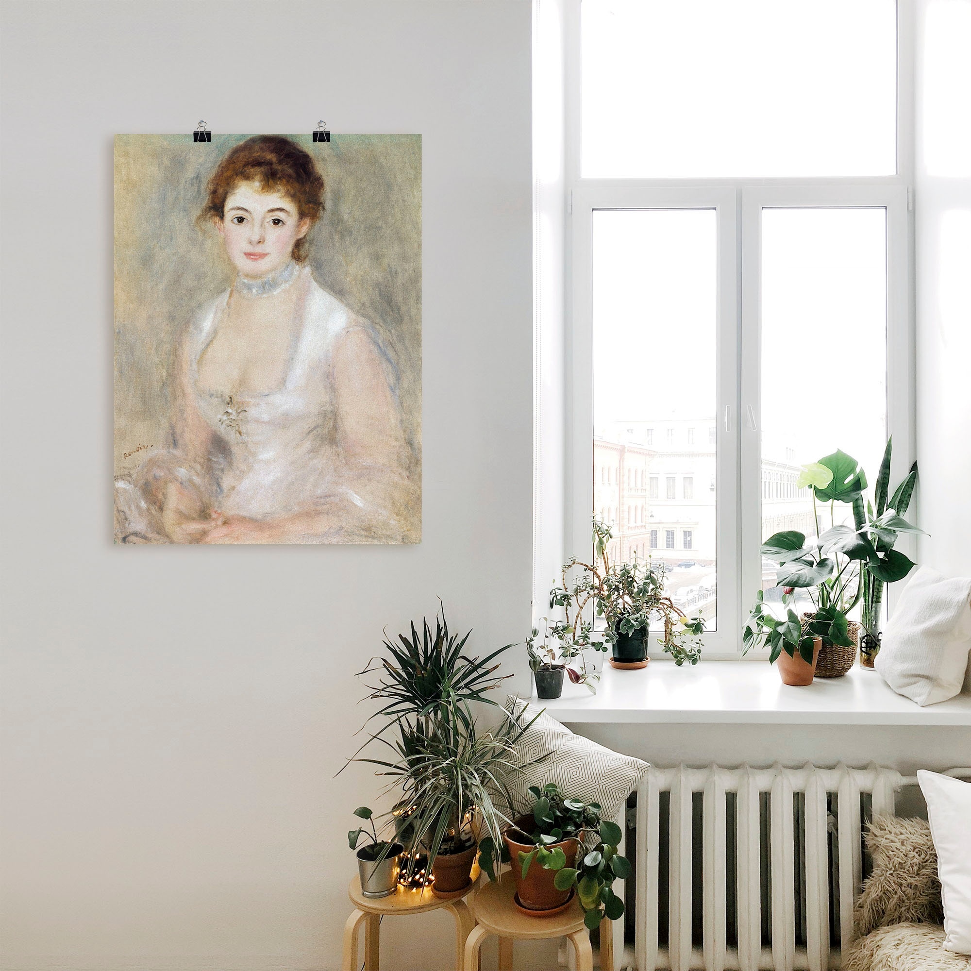 Artland Kunstdruck »Bildnis der Madame Heriot.«, Frau, (1 St.), als Leinwandbild, Wandaufkleber oder Poster in versch. Grössen