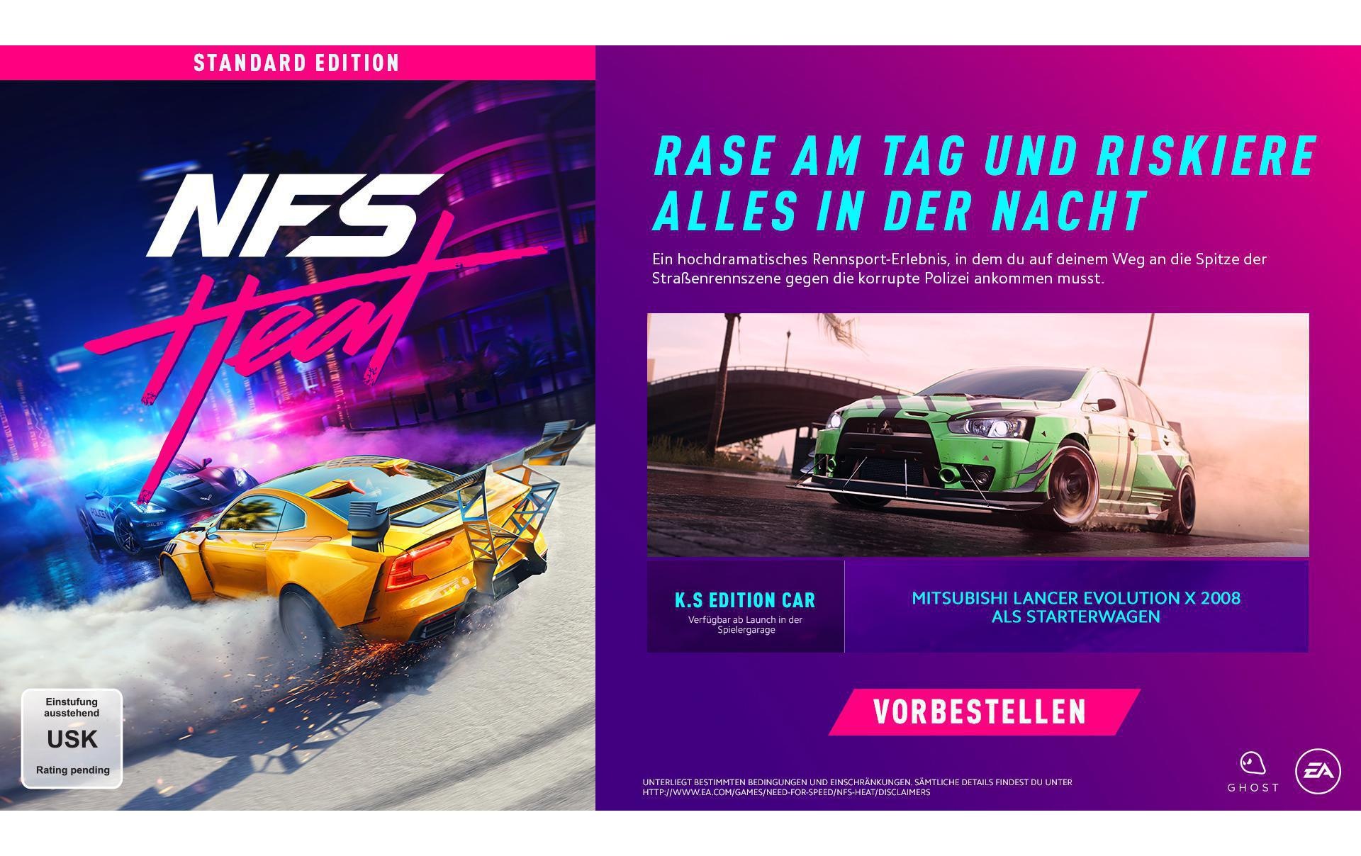 Electronic Arts Spielesoftware »Need for Speed Heat«, PlayStation 4, Standard Edition