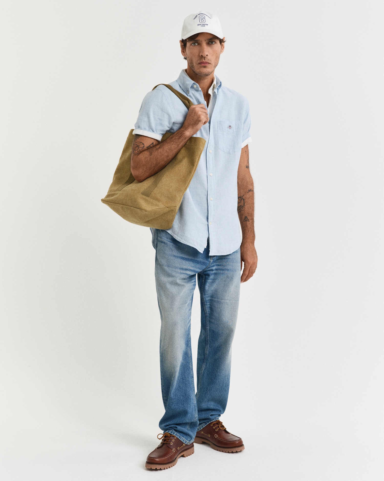 Gant Langarmhemd »REG COTTON LINEN SHIRT«